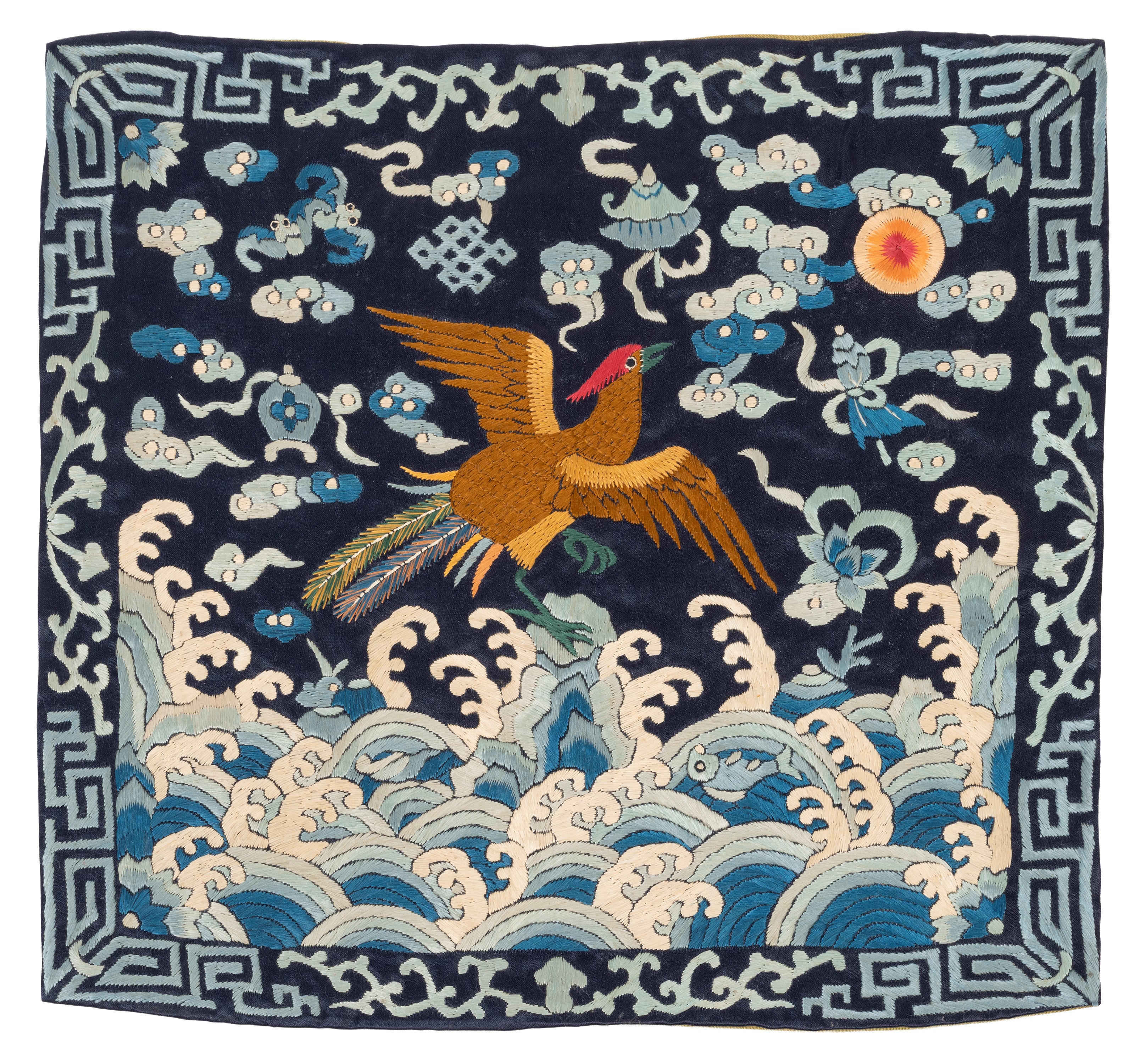 Cina, Dinastia Qing (1644-1911), Sedici 'Rank Badges' in seta ricamata