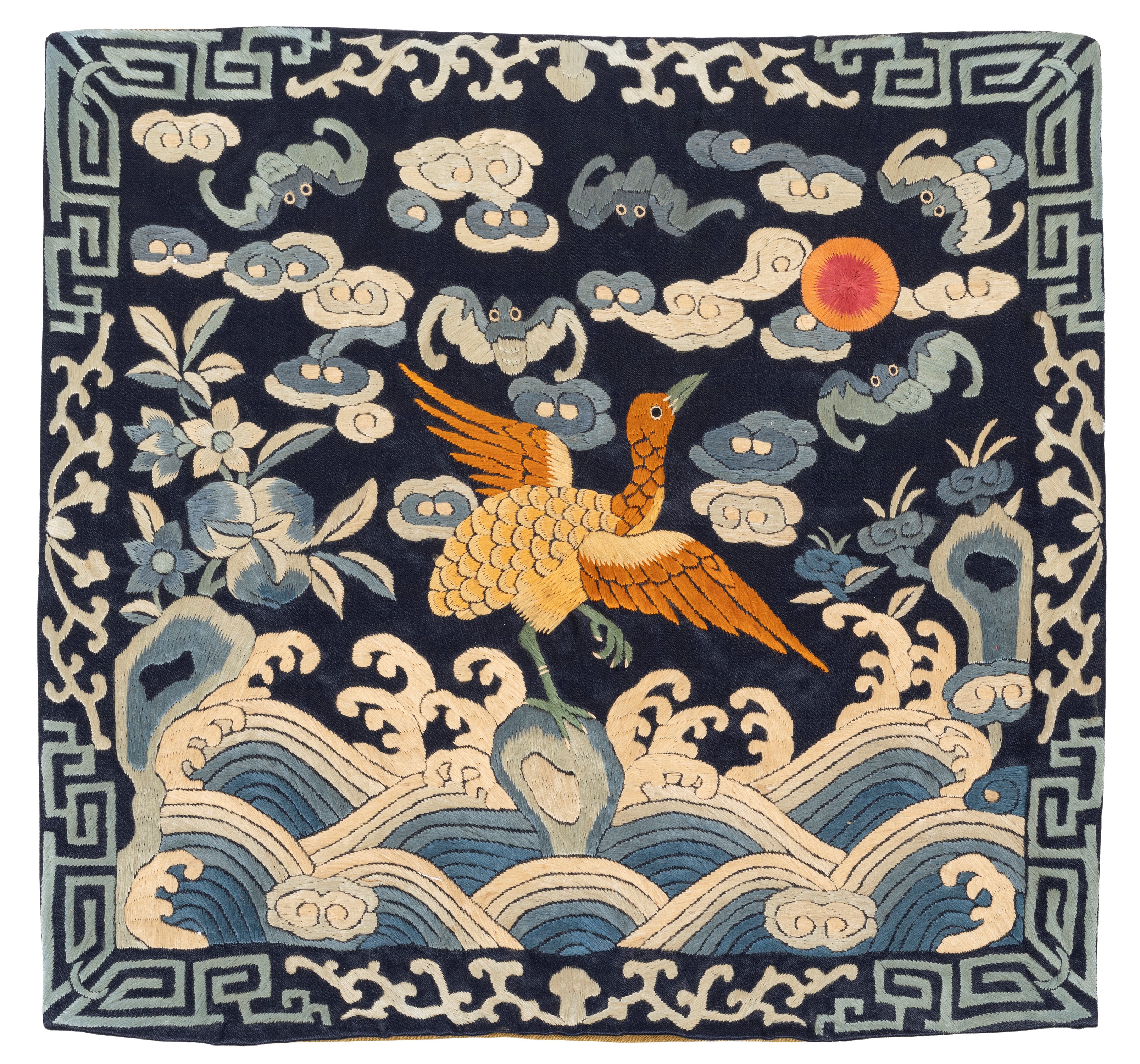 Cina, Dinastia Qing (1644-1911), Sedici 'Rank Badges' in seta ricamata