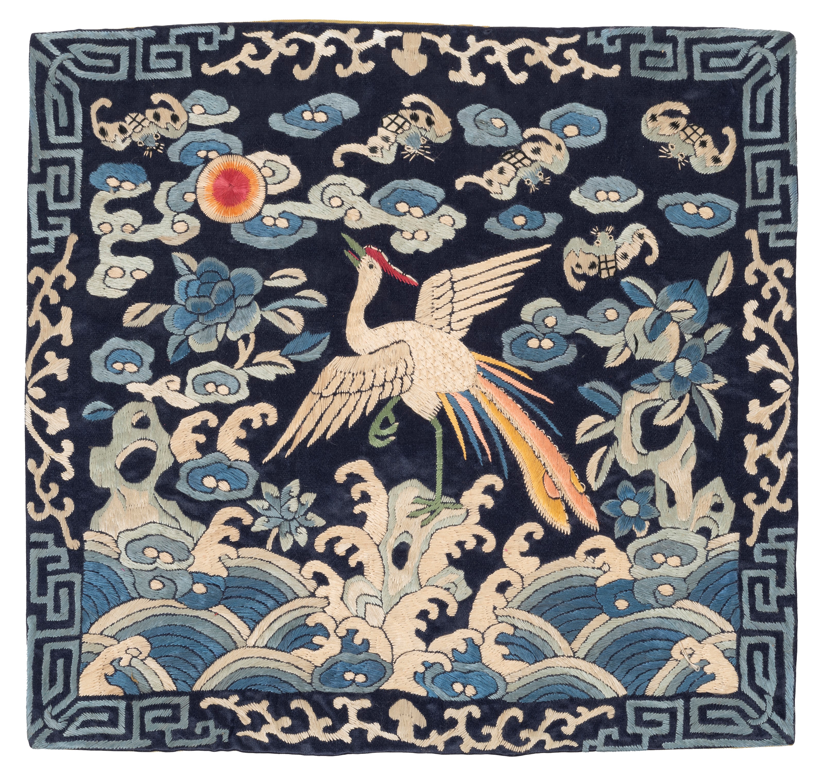 Cina, Dinastia Qing (1644-1911), Sedici 'Rank Badges' in seta ricamata