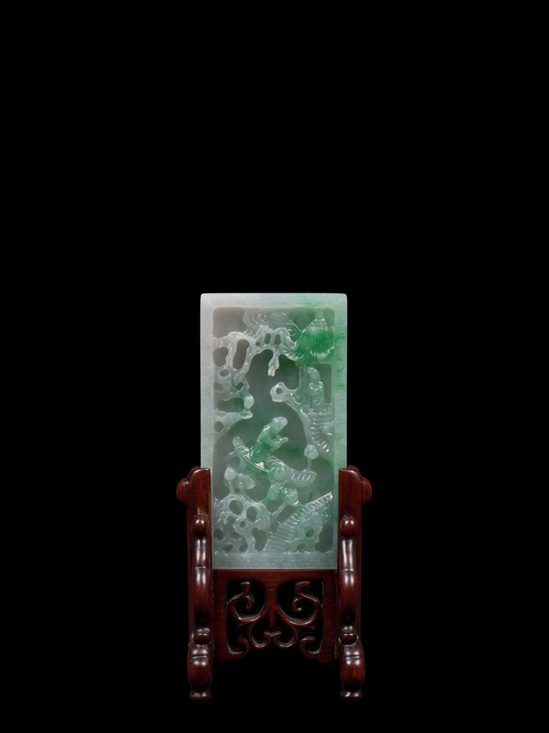 PLACCA RETTANGOLARE IN GIADEITE