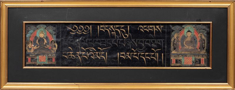Pannello dipinto nepalese, XIX secolo