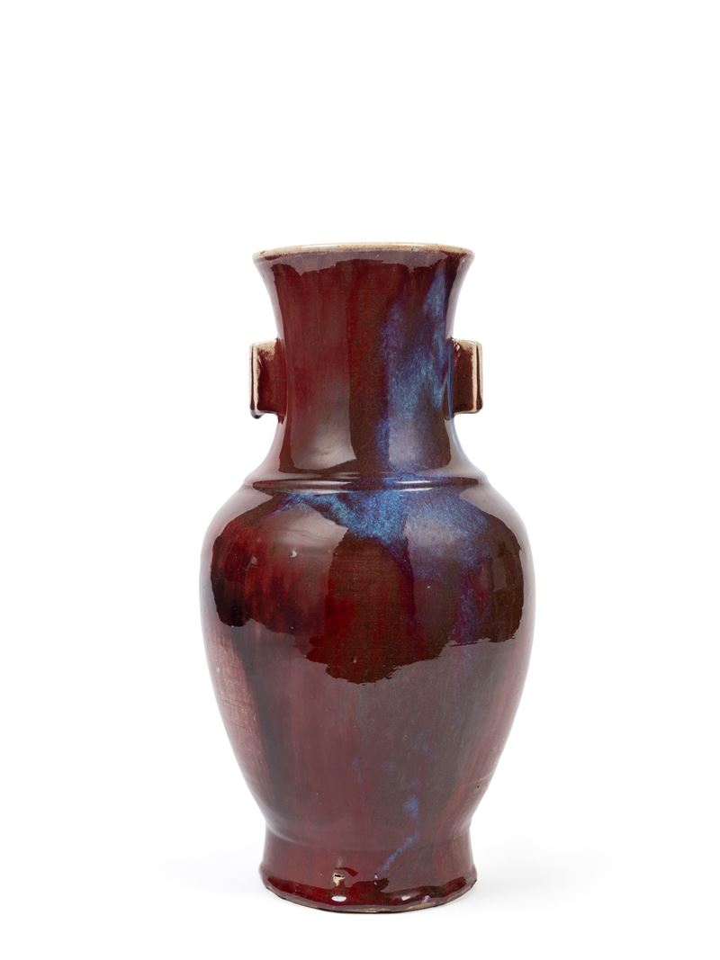 VASO IN PORCELLANA FLAMBÈ