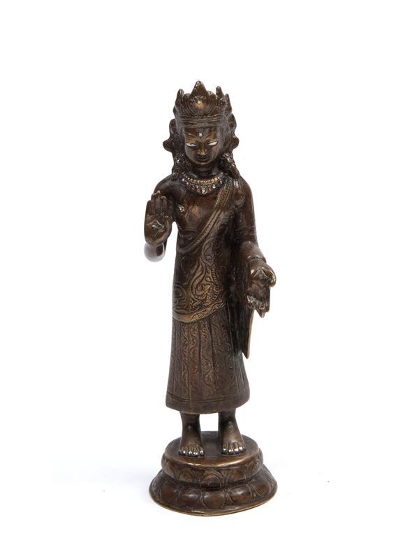 A BRONZE BODHISATTVA