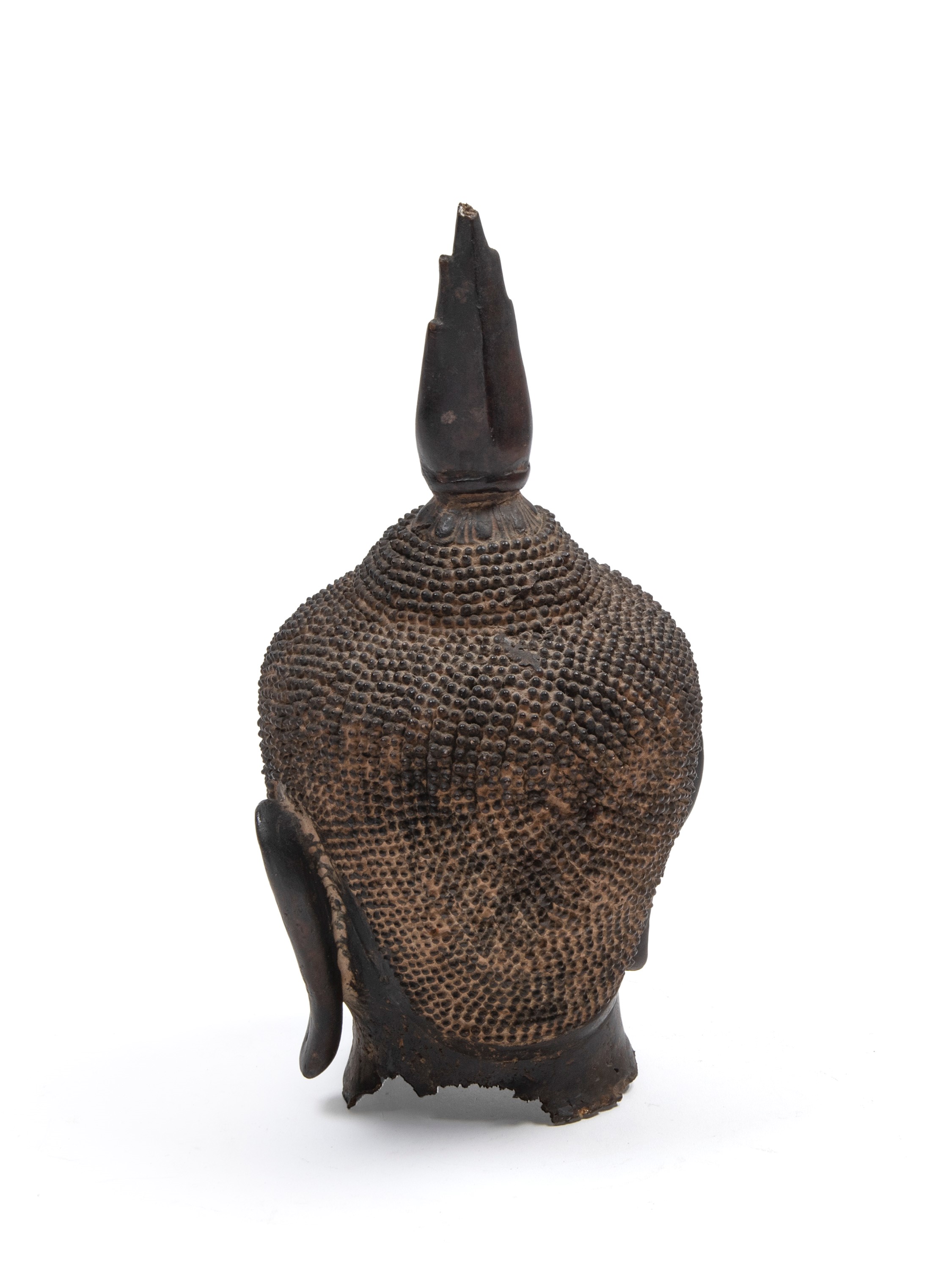 Testa di Buddha, bronzo, Sud Est asiatico, XX secolo