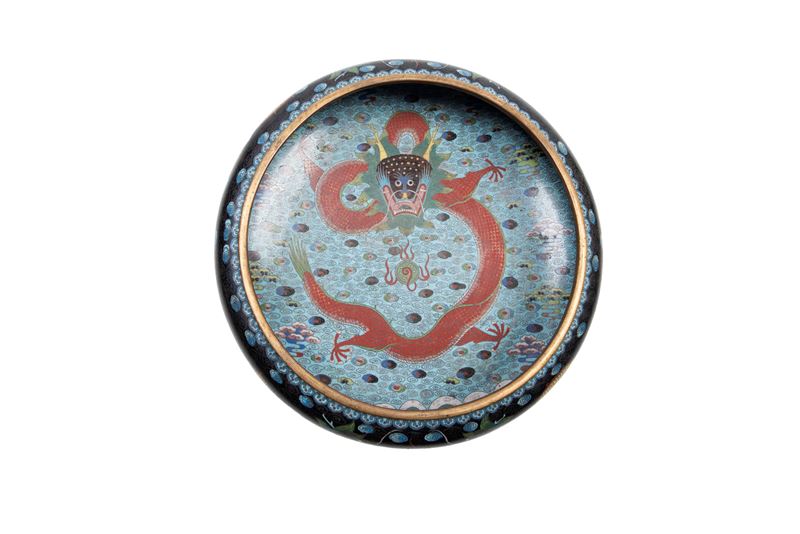 VASCA SCIACQUAPENNELLI CLOISONNÉ