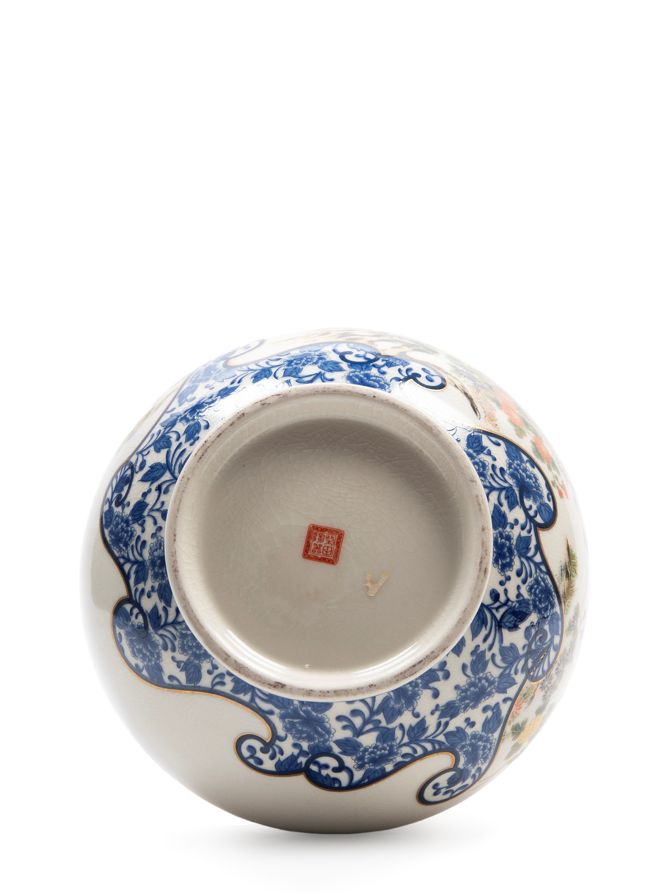 Vaso in porcellana policroma, Giappone, inizio XX secolo
