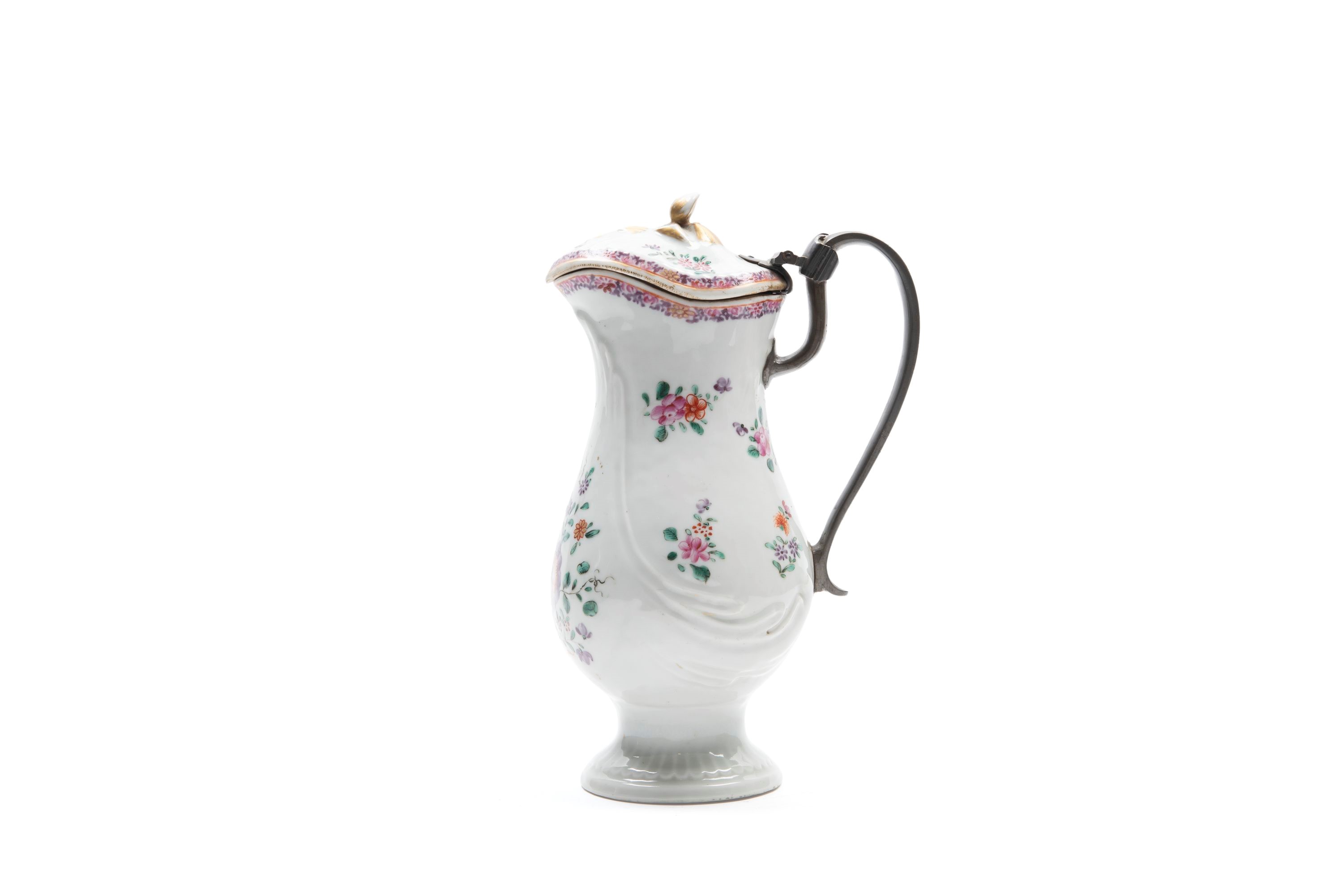 CAFFETTIERA EXPORT IN PORCELLANA FAMIGLIA ROSA