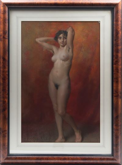 Nudo di donna, pastello su cartoncino