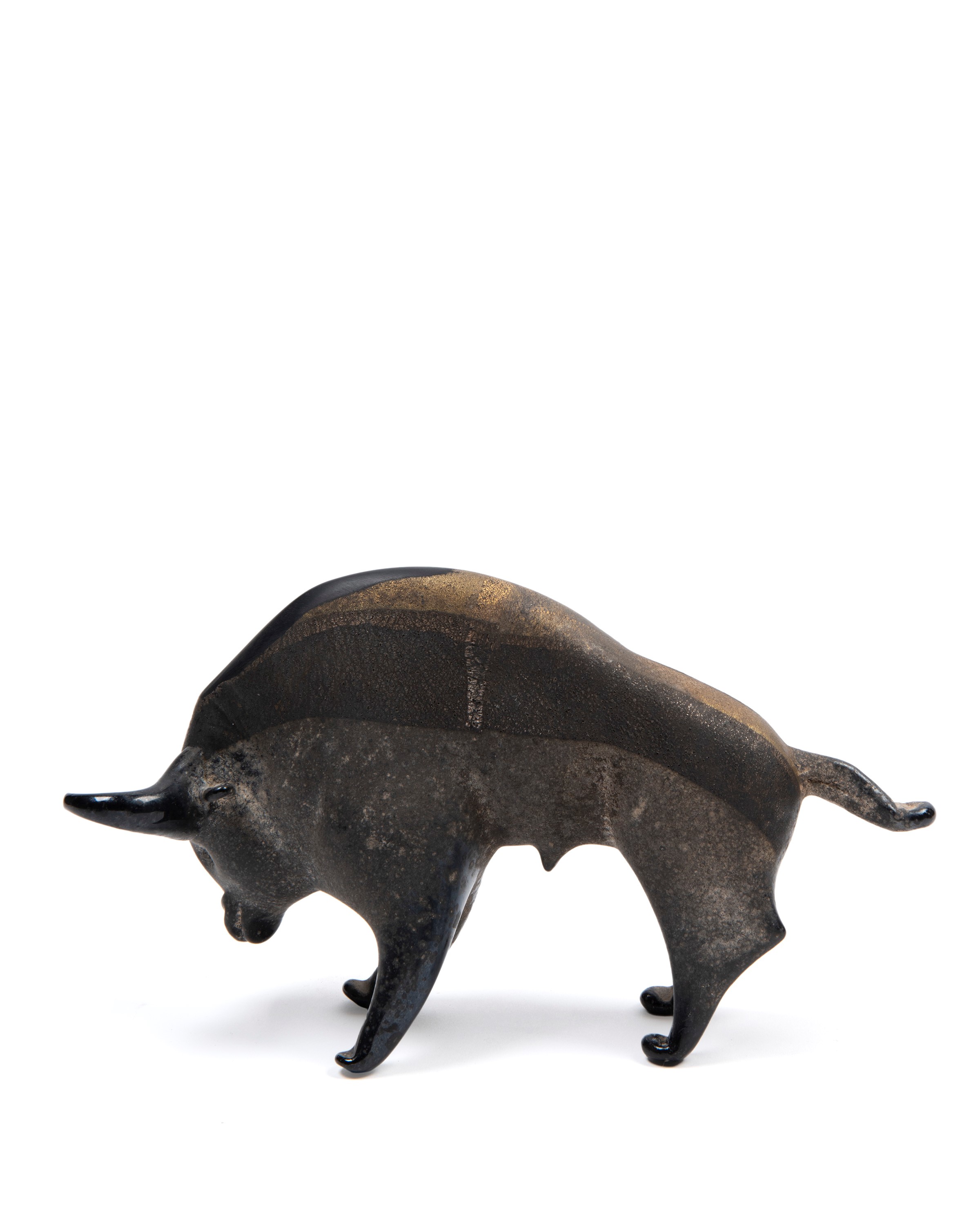 Alfredo Barbini - Scultura in vetro raffigurante bisonte