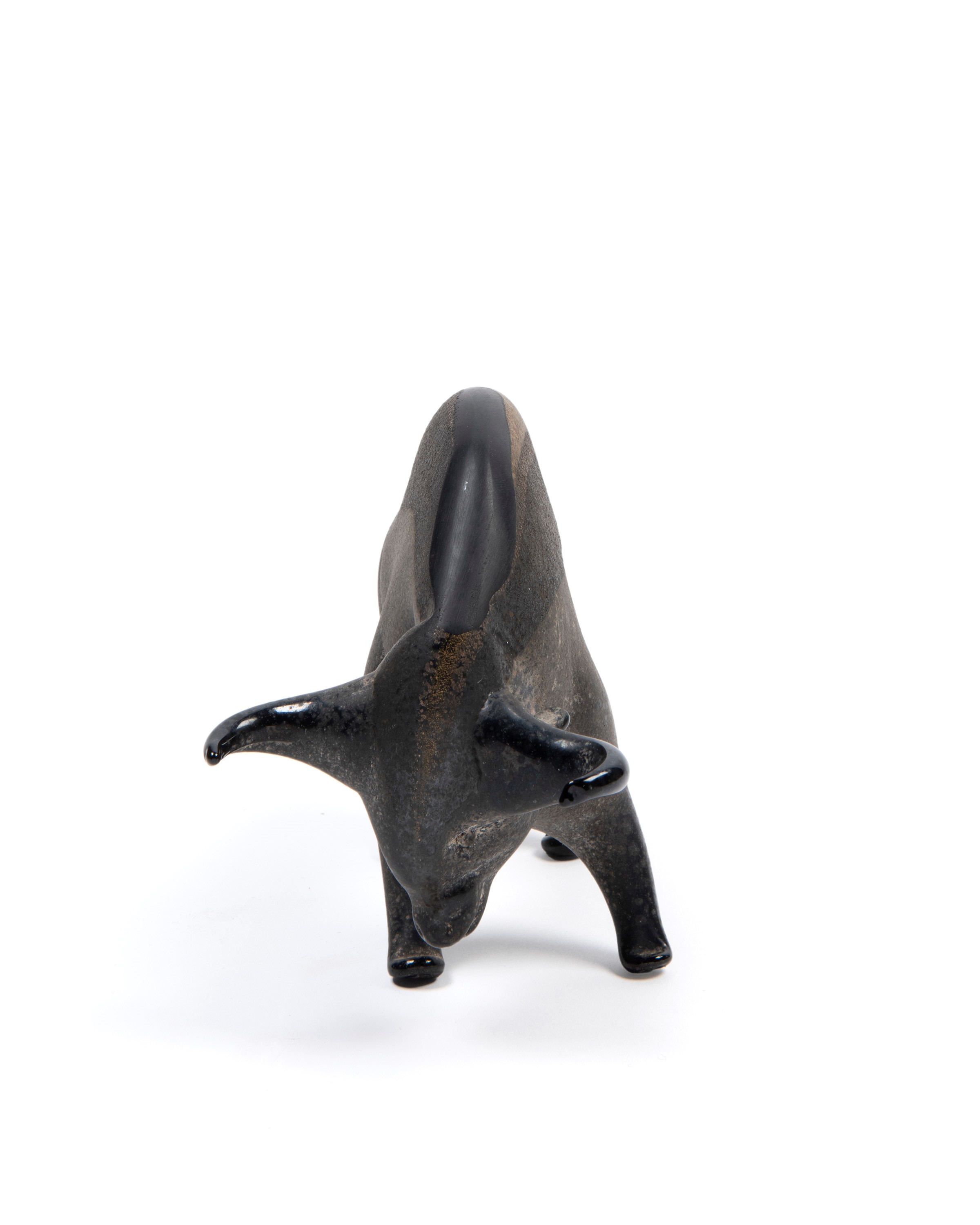Alfredo Barbini - Scultura in vetro raffigurante bisonte