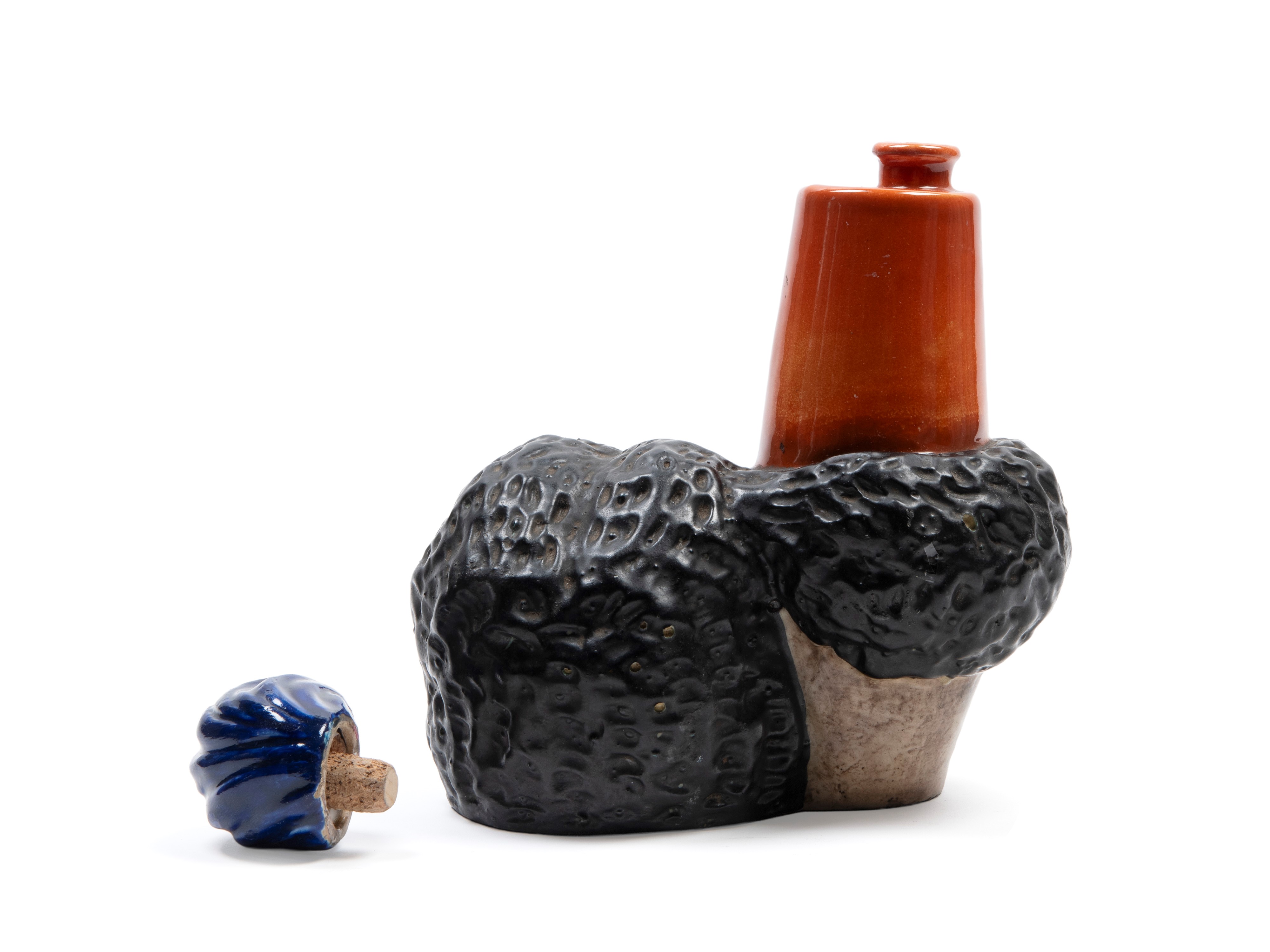 Mario Anselmo - Abissini in ceramica policroma, manifattura MGA