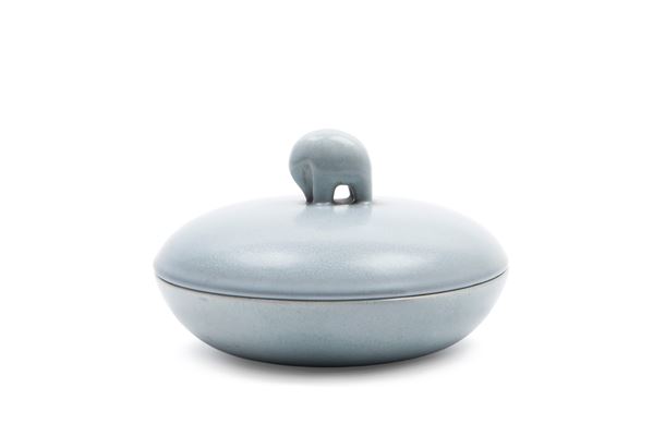 Angelo Biancini - ROUND CERAMIC BOX, LAVENO MANUFACTURE