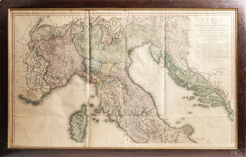 Louis Stanislas d'Arcy Delarochette, Carta Geografica dell'Italia del Nord con Estensioni della G...