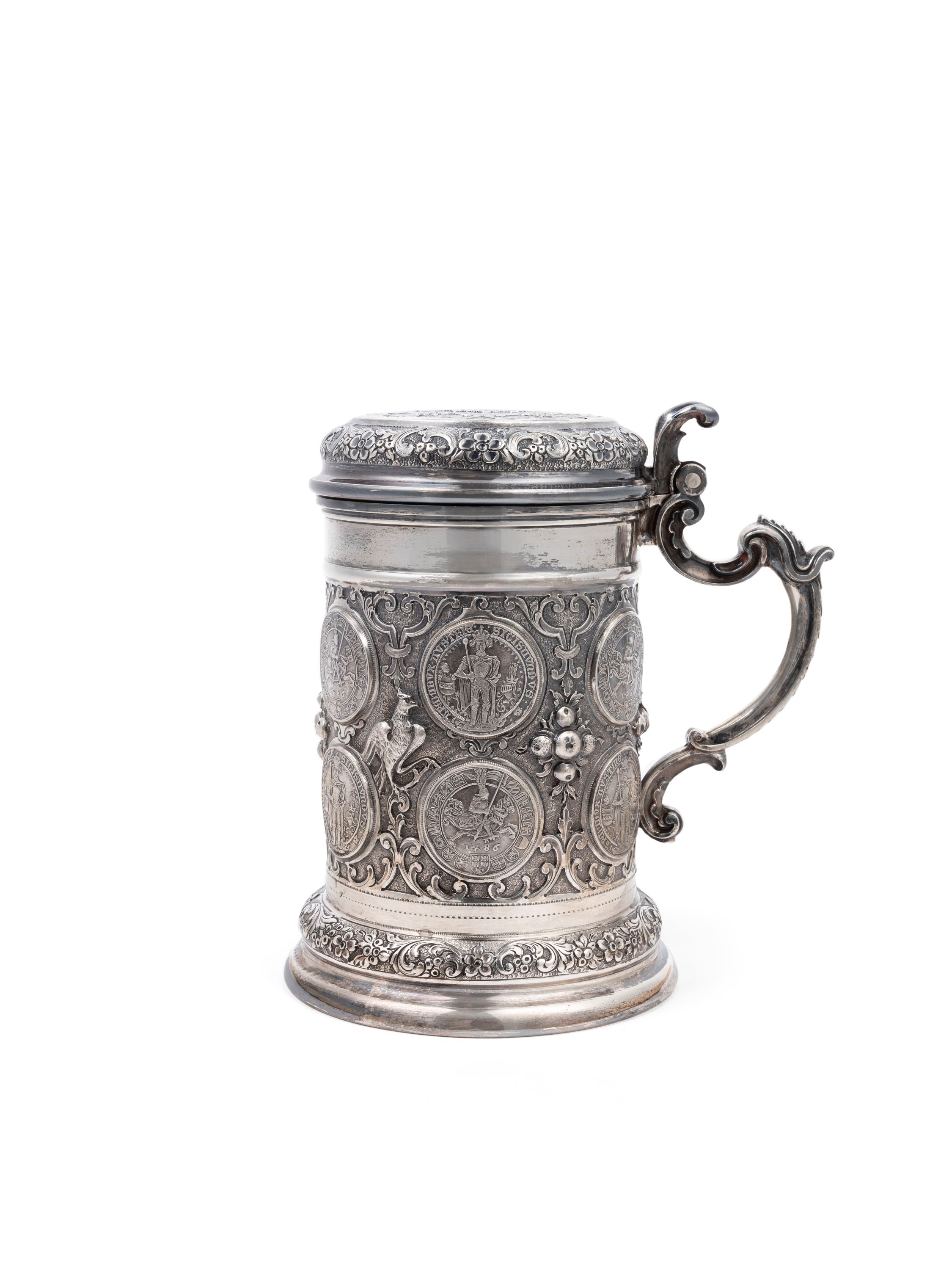 Coppola, Tankard in argento, Milano, XX secolo
