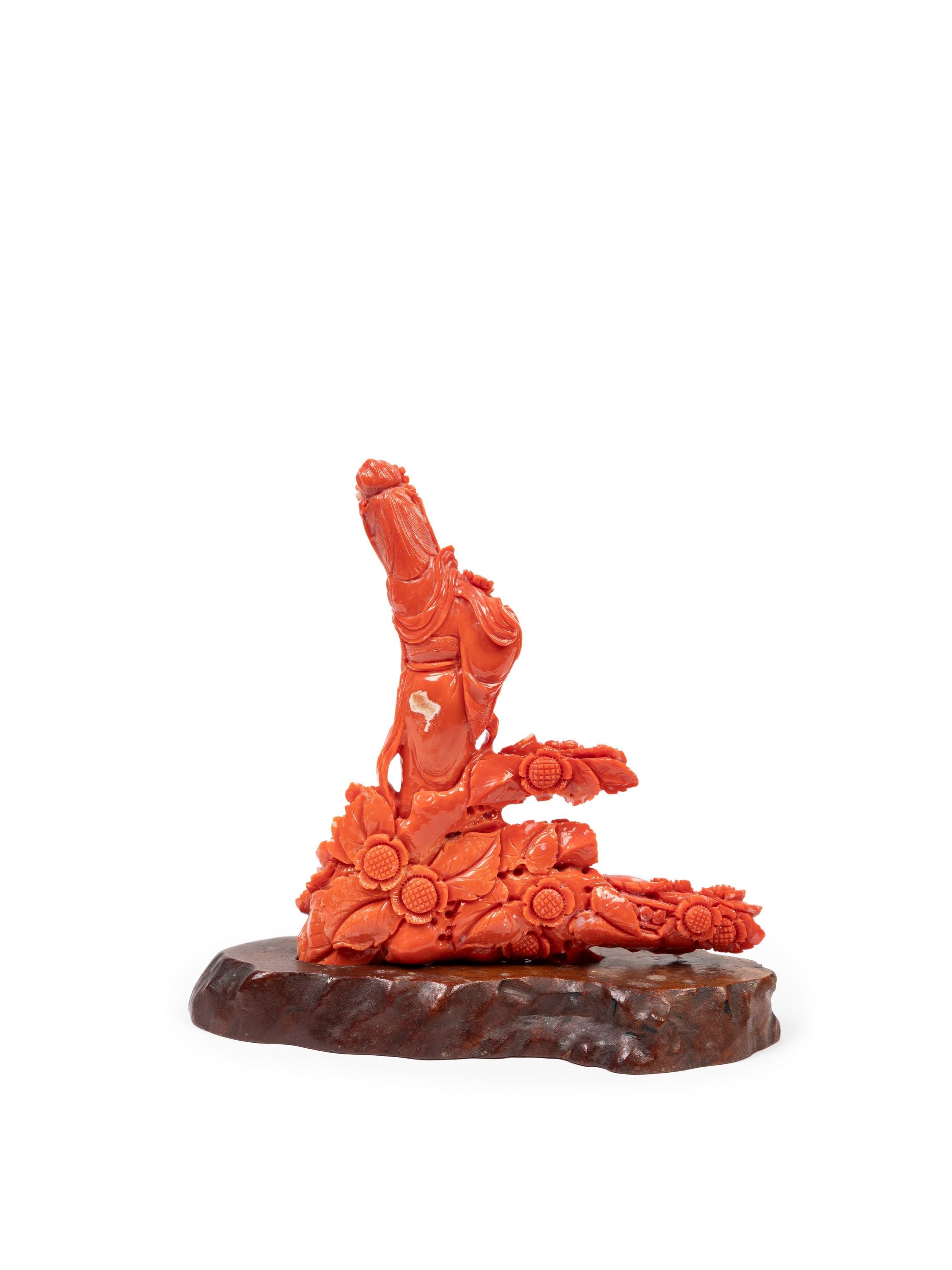☼FIGURA IN CORALLO ROSSO MOMO O CERASUOLO