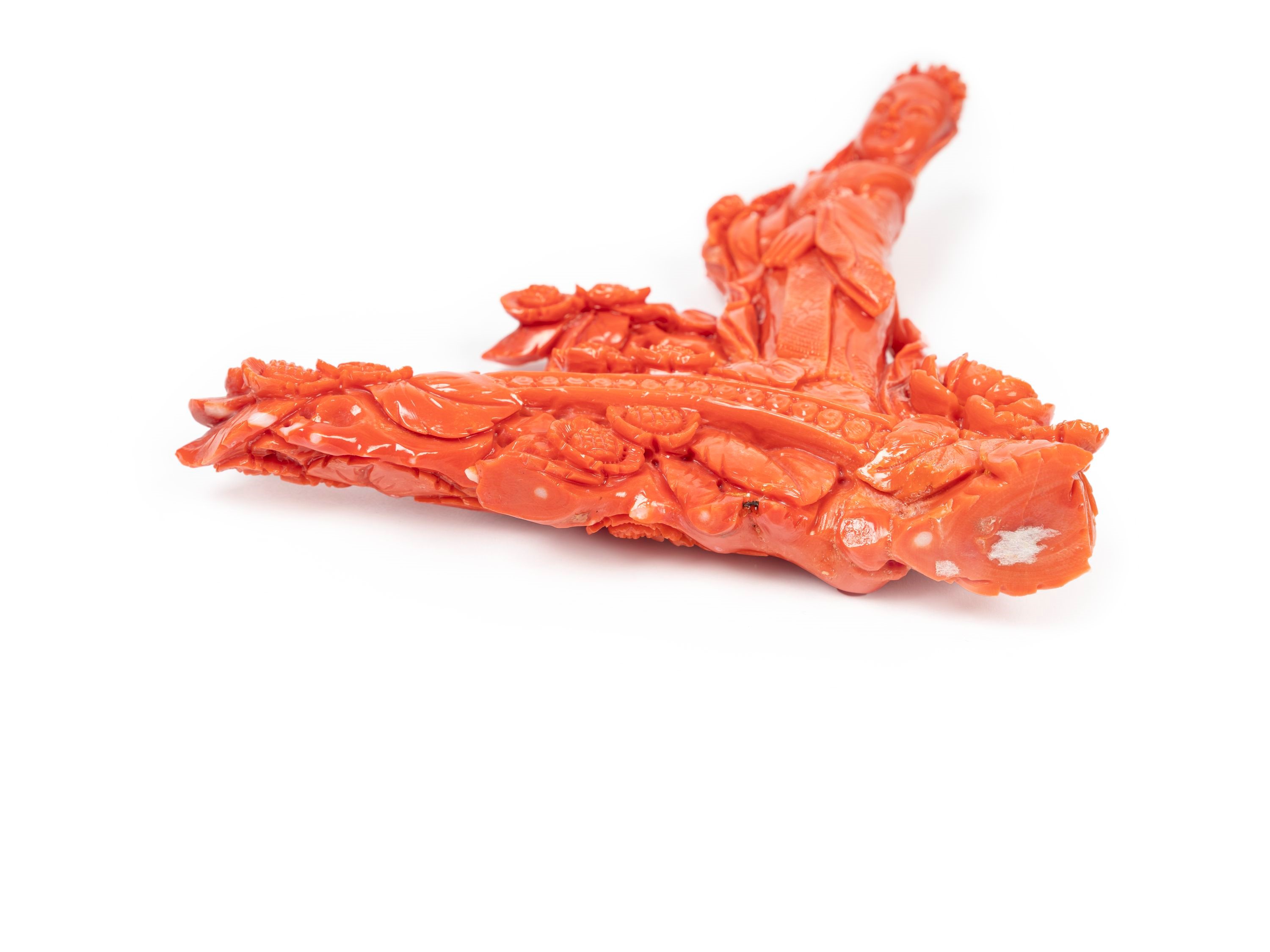 ☼FIGURA IN CORALLO ROSSO MOMO O CERASUOLO