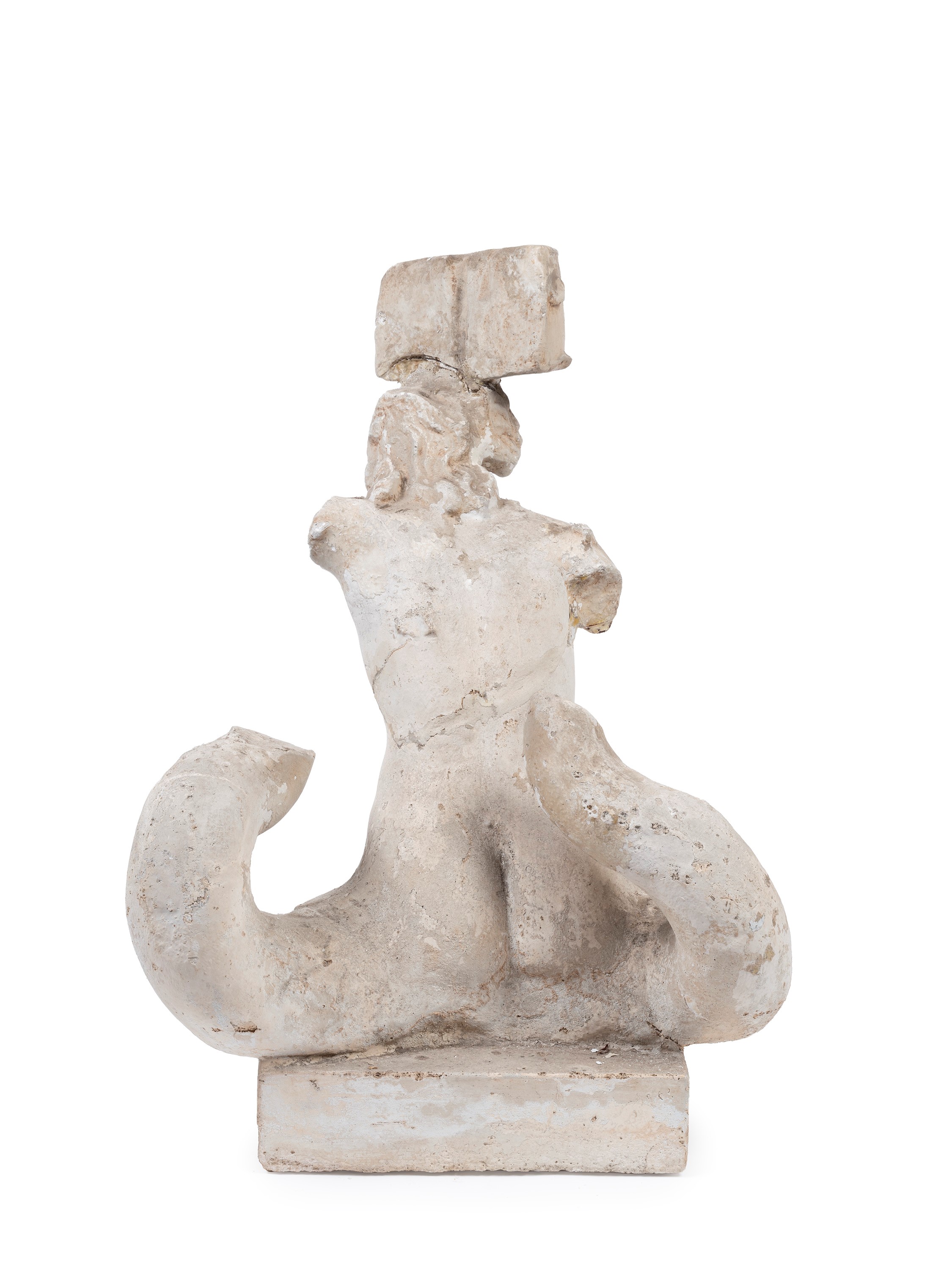Damofonte, Scultura in stucco raffigurante sirena, XIX secolo