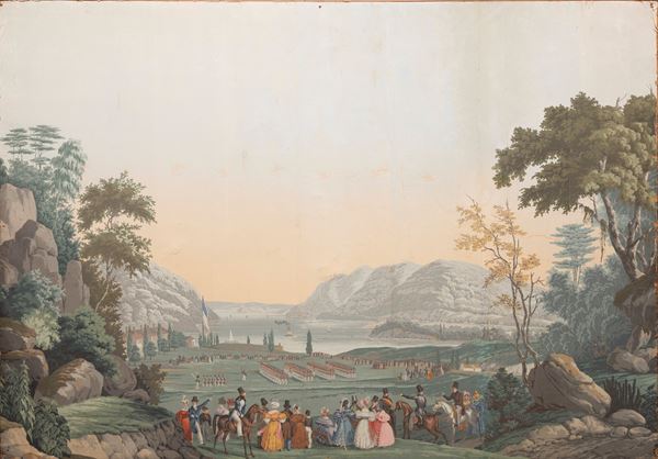 Jean Zuber and Co - LARGE DECORATIVE WALL PANELS DEPICTING “VIEWS OF NORTH AMERICA”.