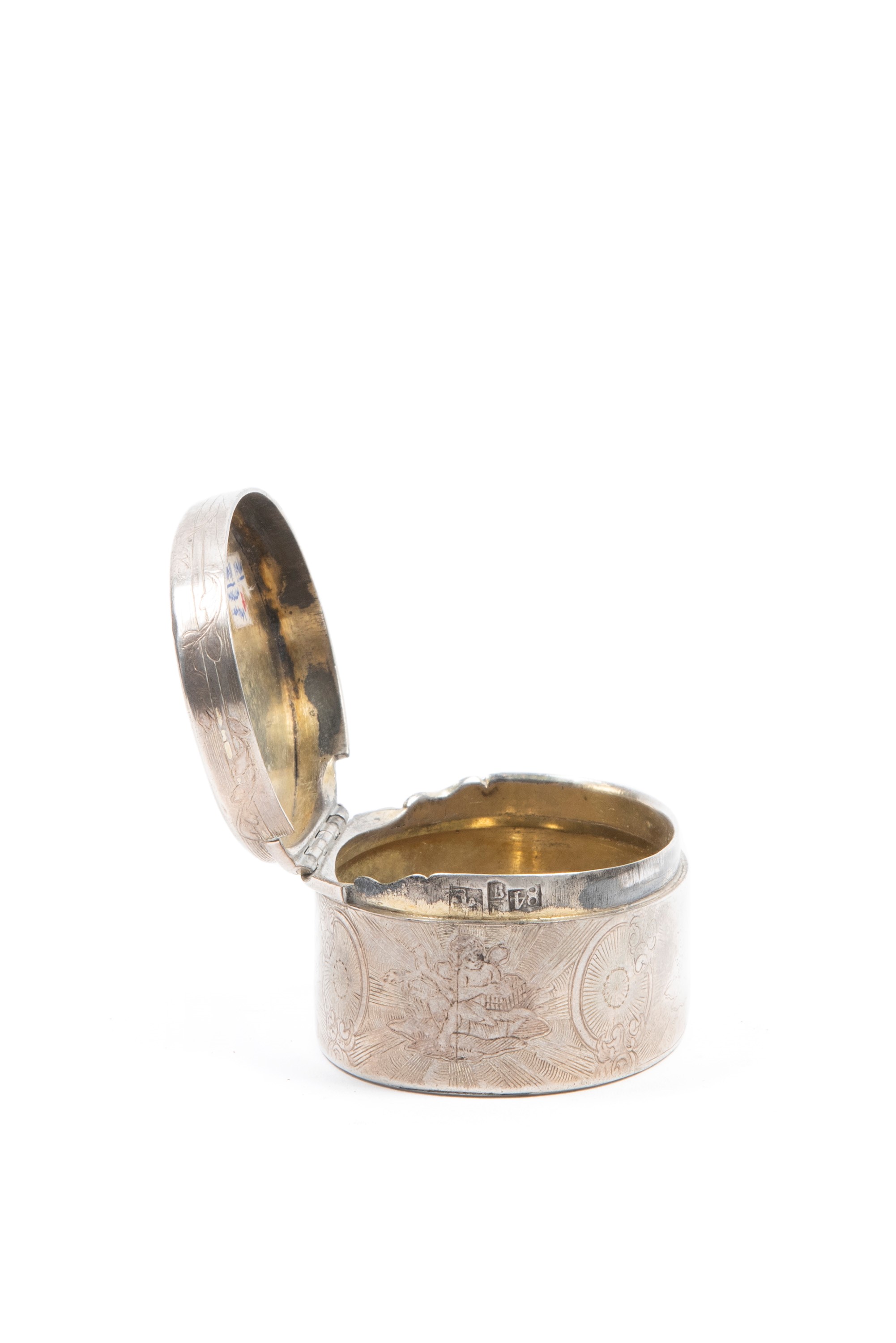 Tabacchiera in argento, Russia, fine XVIII secolo