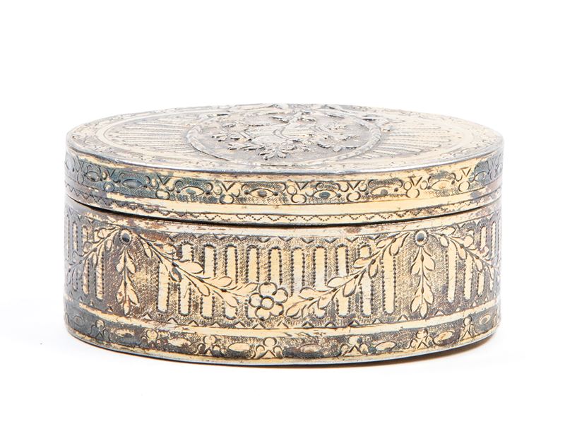 Tabacchiera Luigi XVI in argento vermeil, Francia, fine XVIII secolo
