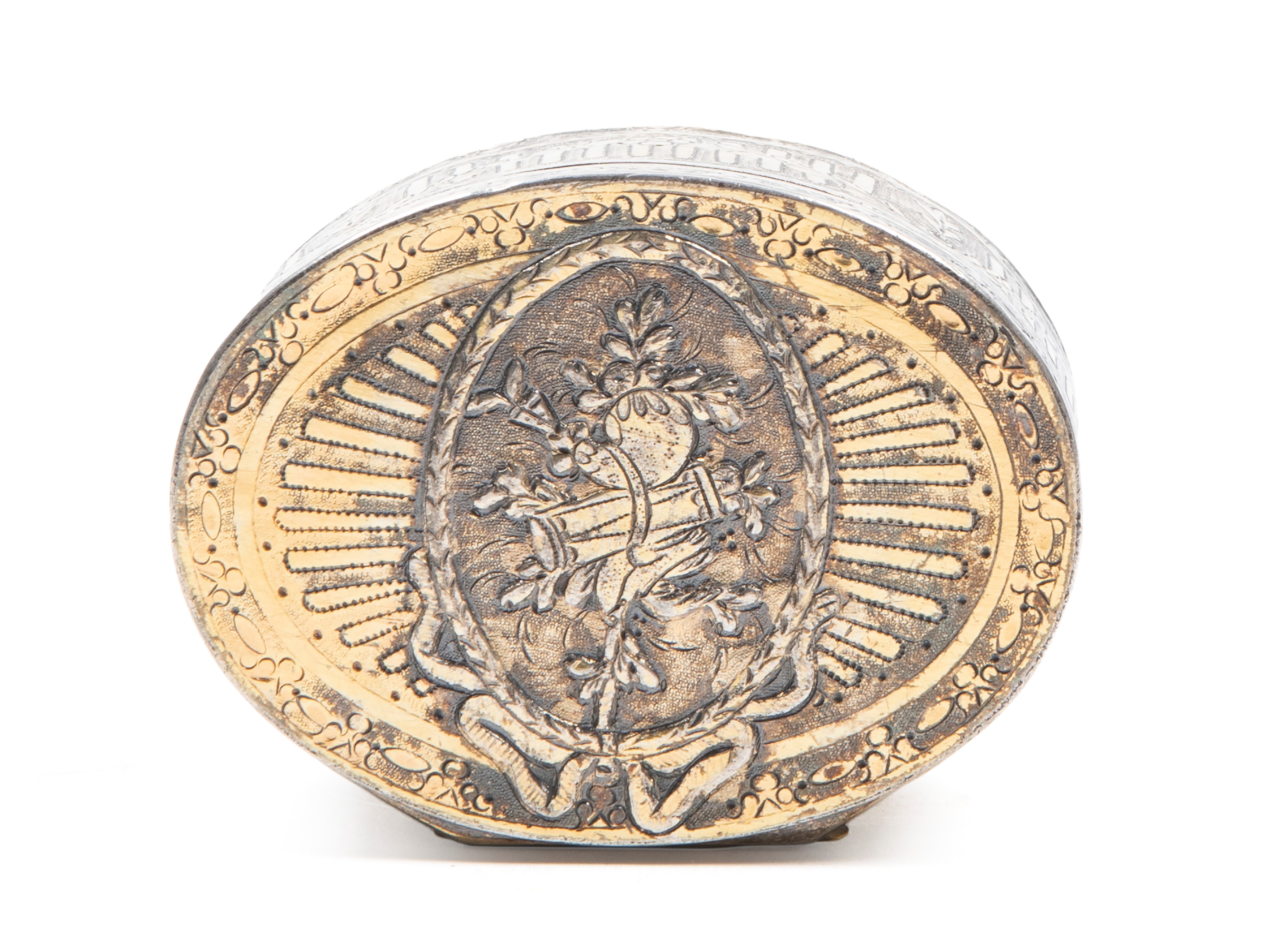 Tabacchiera Luigi XVI in argento vermeil, Francia, fine XVIII secolo