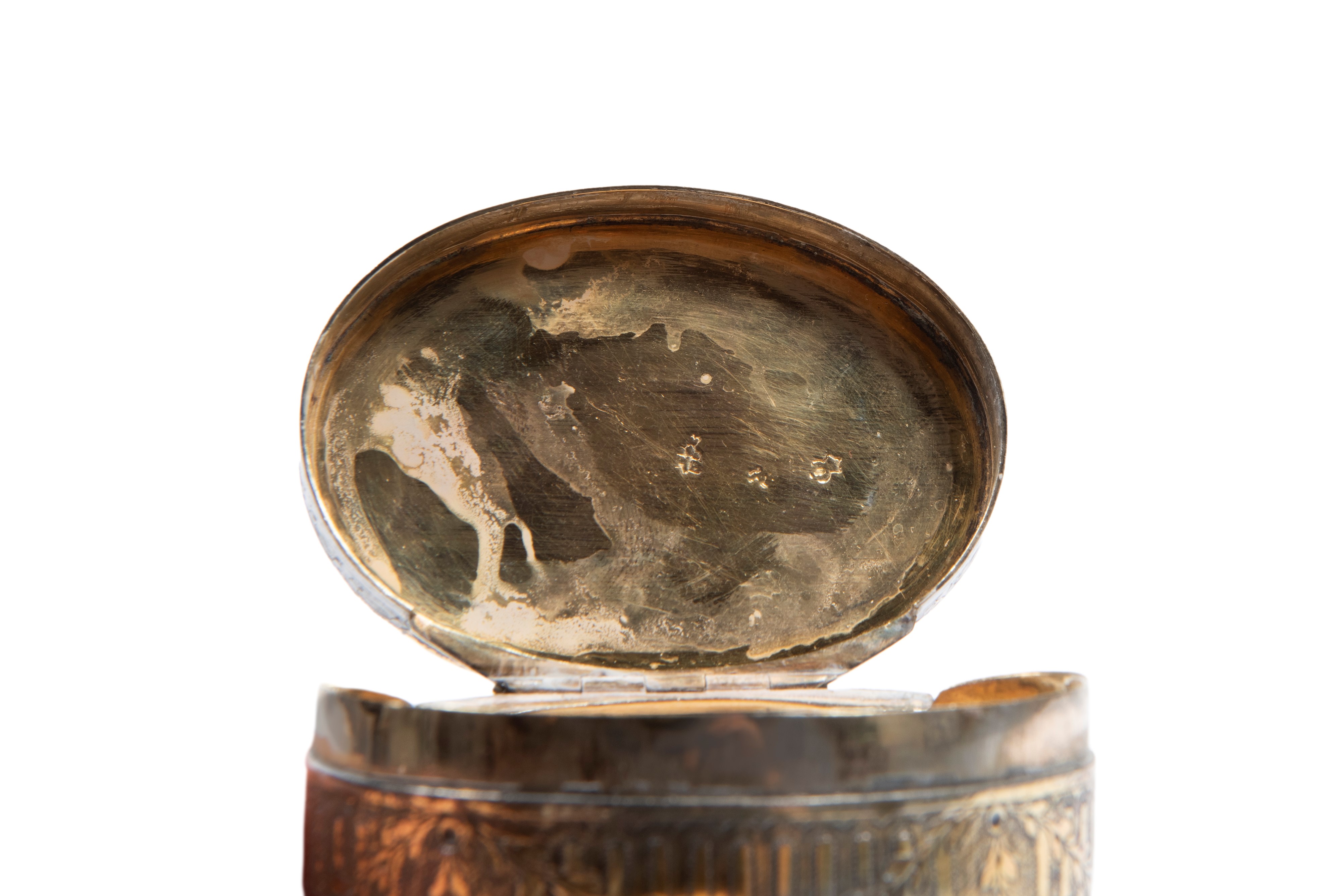 Tabacchiera Luigi XVI in argento vermeil, Francia, fine XVIII secolo