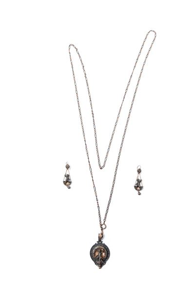 Parure in argento e oro, firmata Marchesini, Firenze, fine XIX / inizio XX secolo