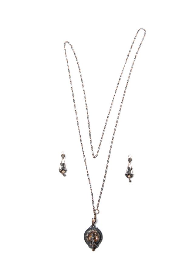 SILVER AND GOLD PARURE