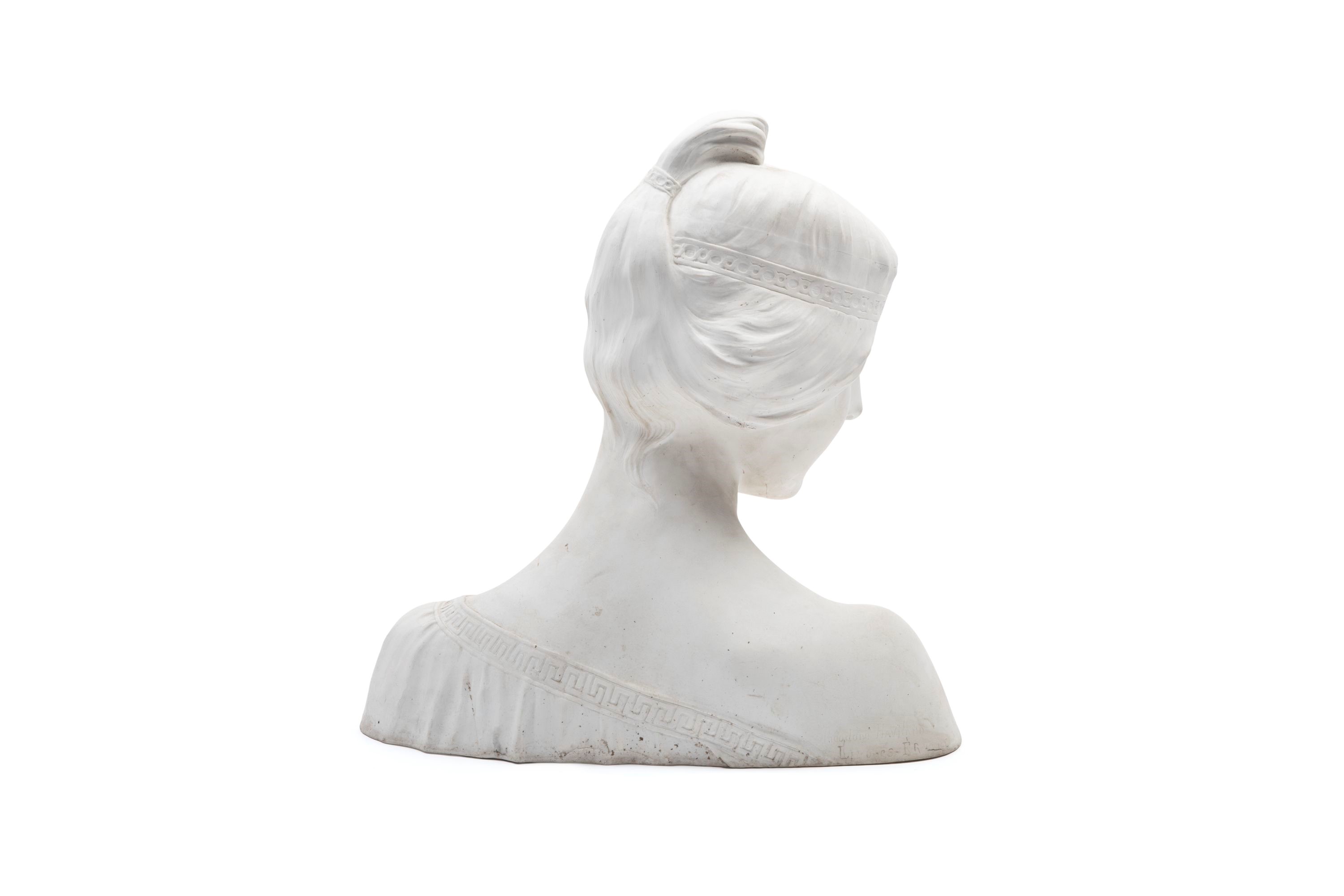 Theodore Haviland - Busto di fanciulla in biscuit