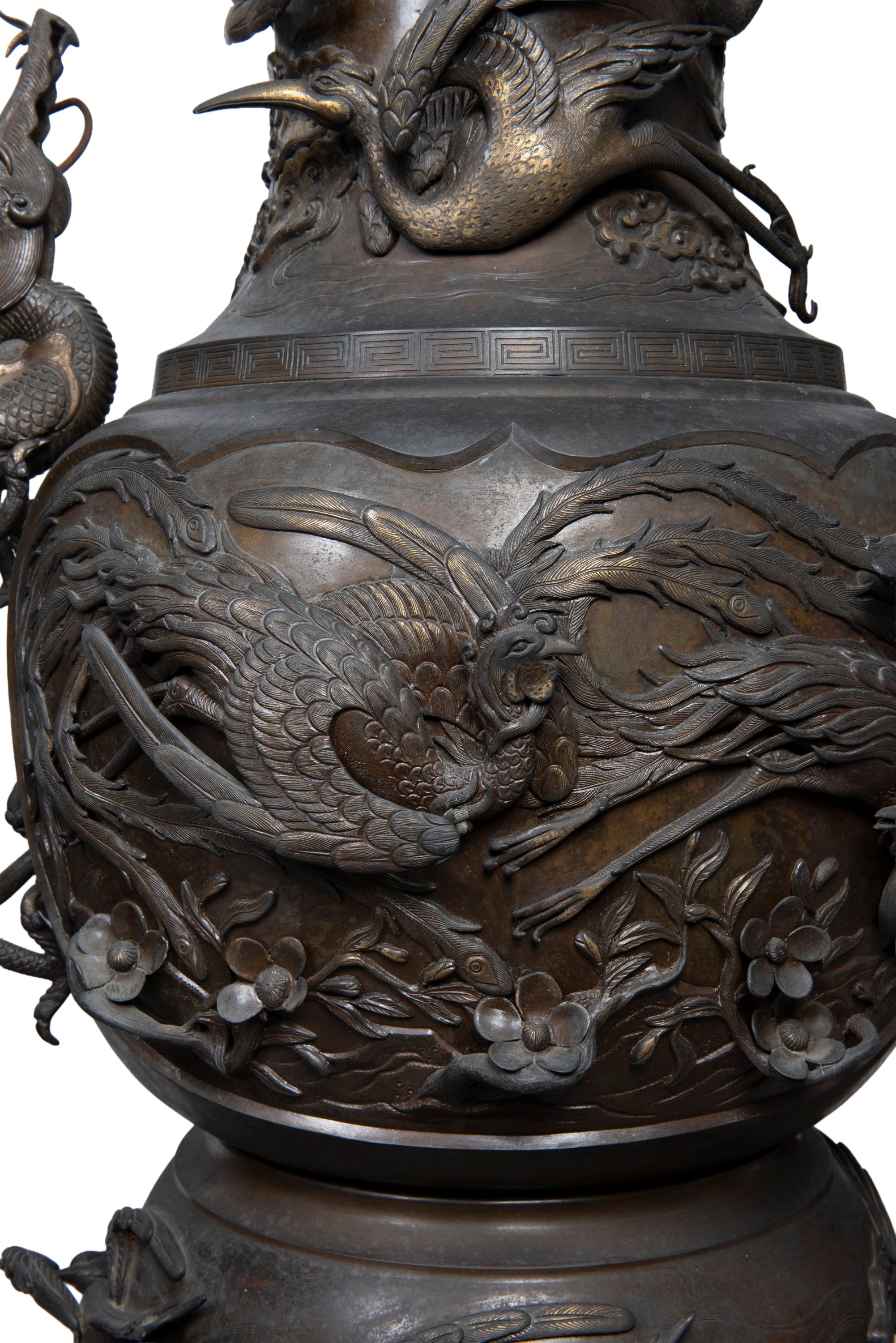 Incensieri in bronzo, Giappone, periodo Meiji (1868-1912)