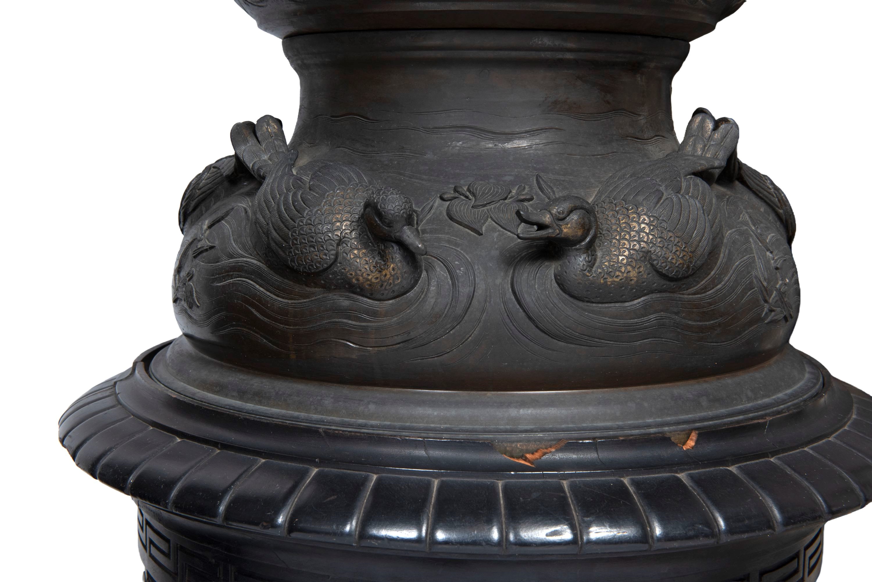 Incensieri in bronzo, Giappone, periodo Meiji (1868-1912)