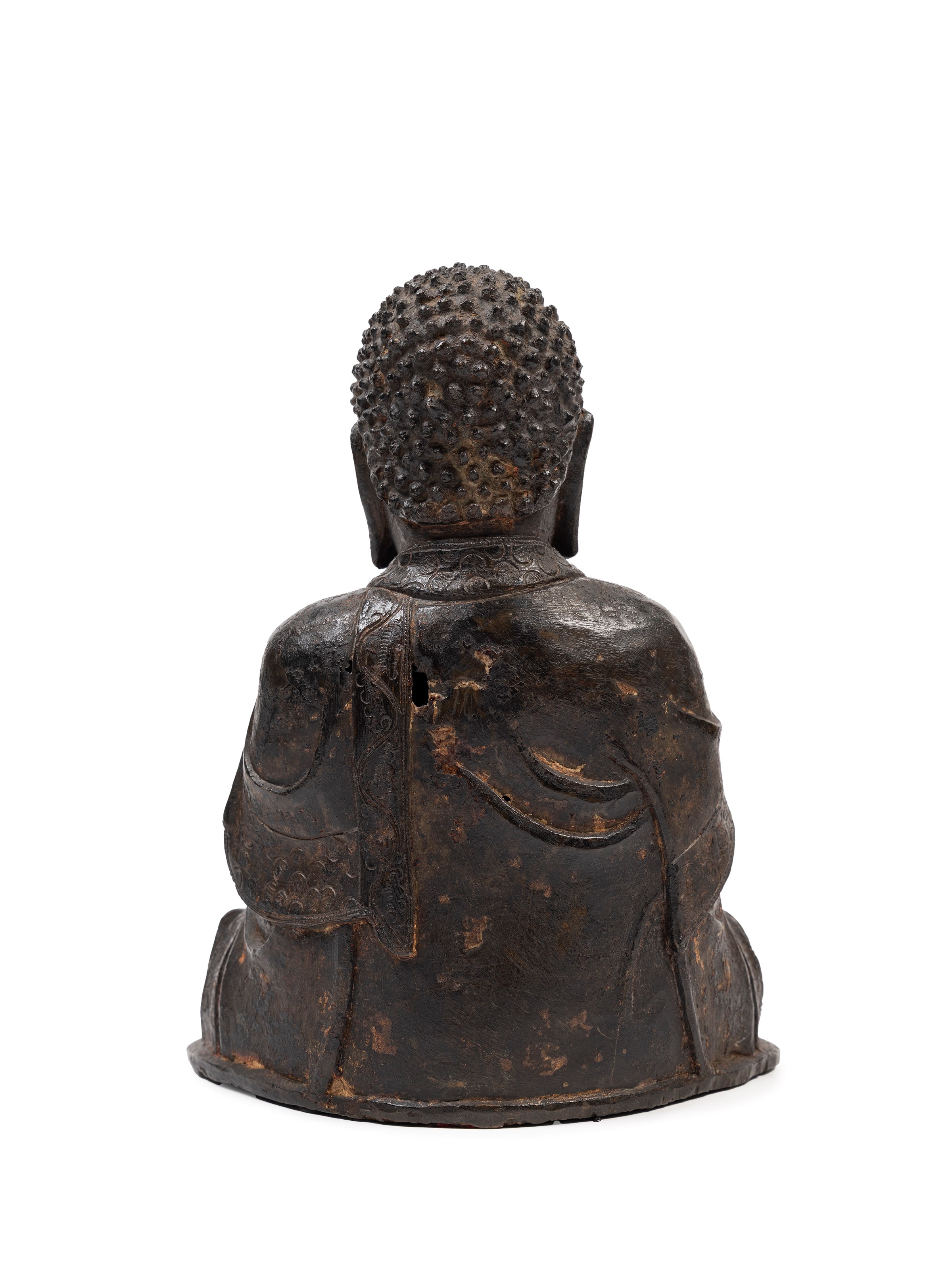 Figura di Buddha in bronzo, Cina, dinastia Ming (1368-1644)