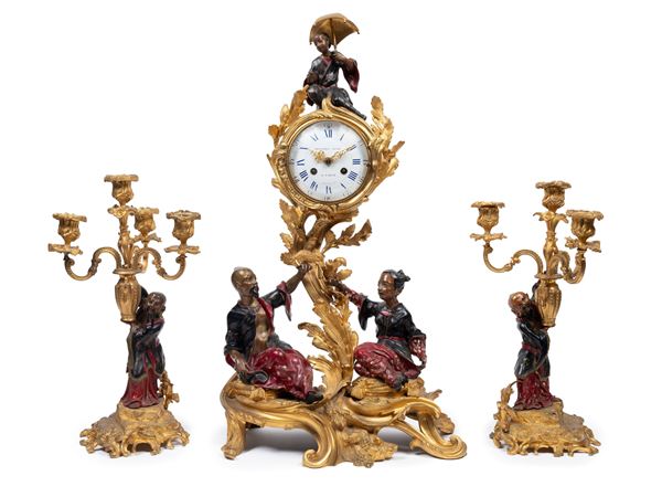 ORIENTALIST BRONZE TRIPTYCH