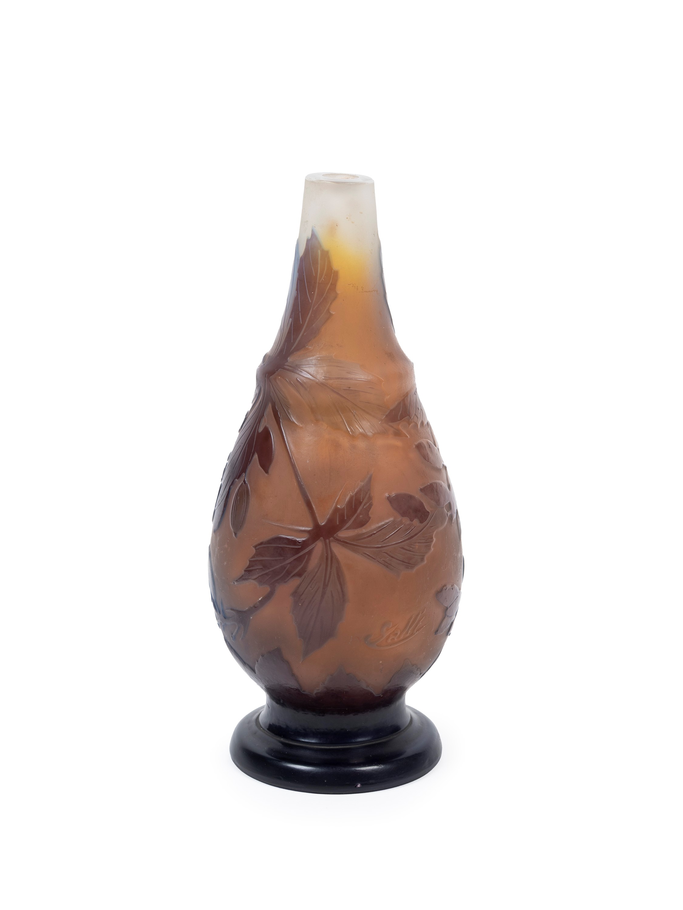 Émile Gallè - Vaso in vetro decorato