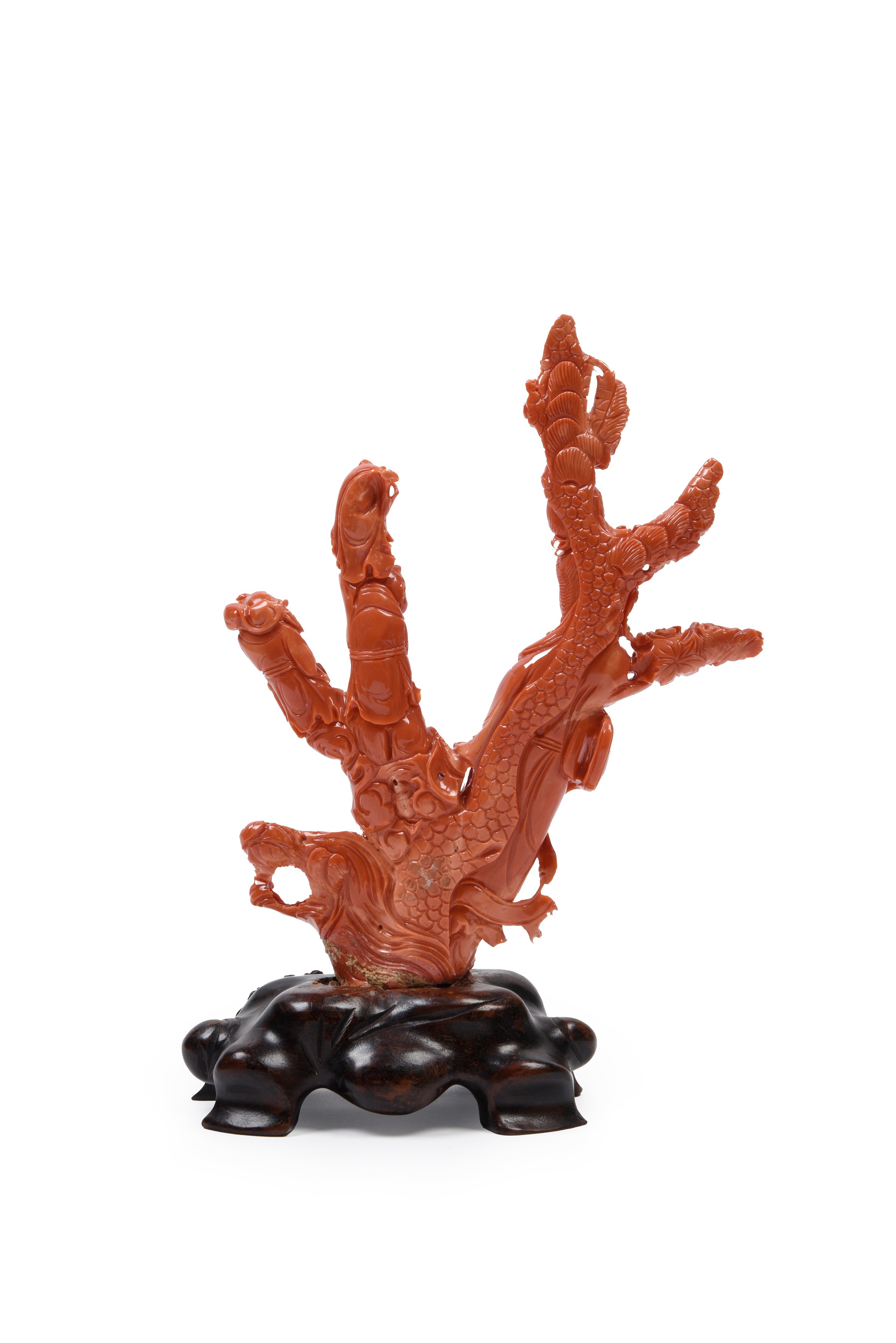 ☼FIGURA IN CORALLO ROSSO MOMO O CERASUOLO