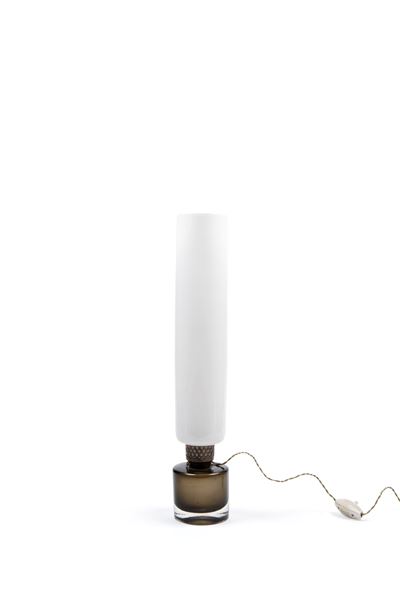 Lampada da tavolo in vetro di Murano, anni '40 del 1900