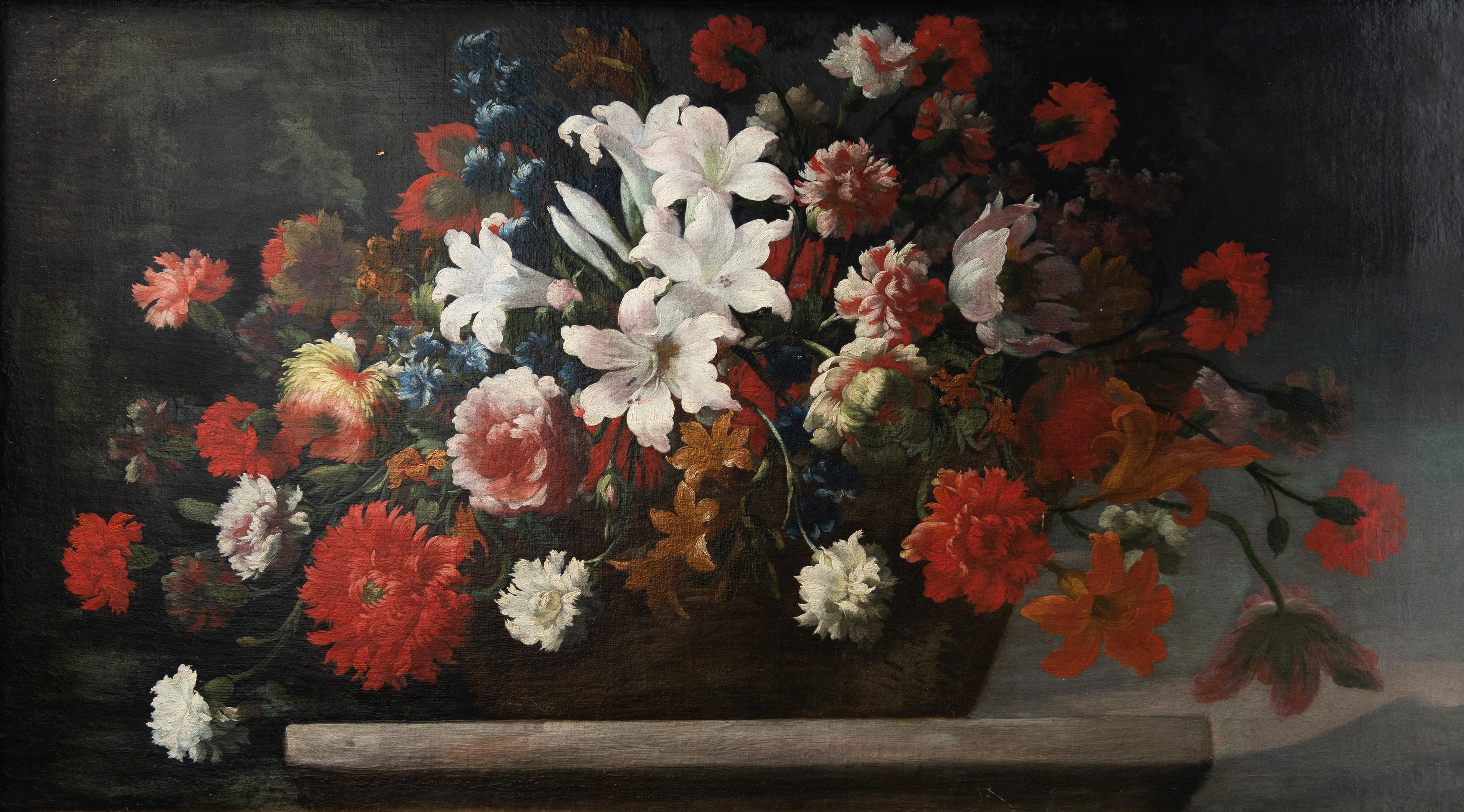 Natura Morta con Fiori, olio su tela