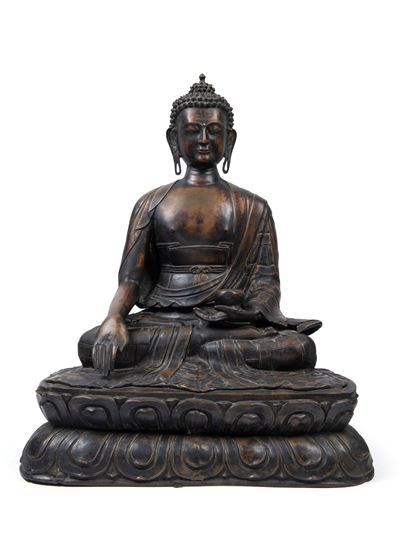 Statua di Buddha Śākyamuni, bronzo, Nepal, XIX / XX secolo