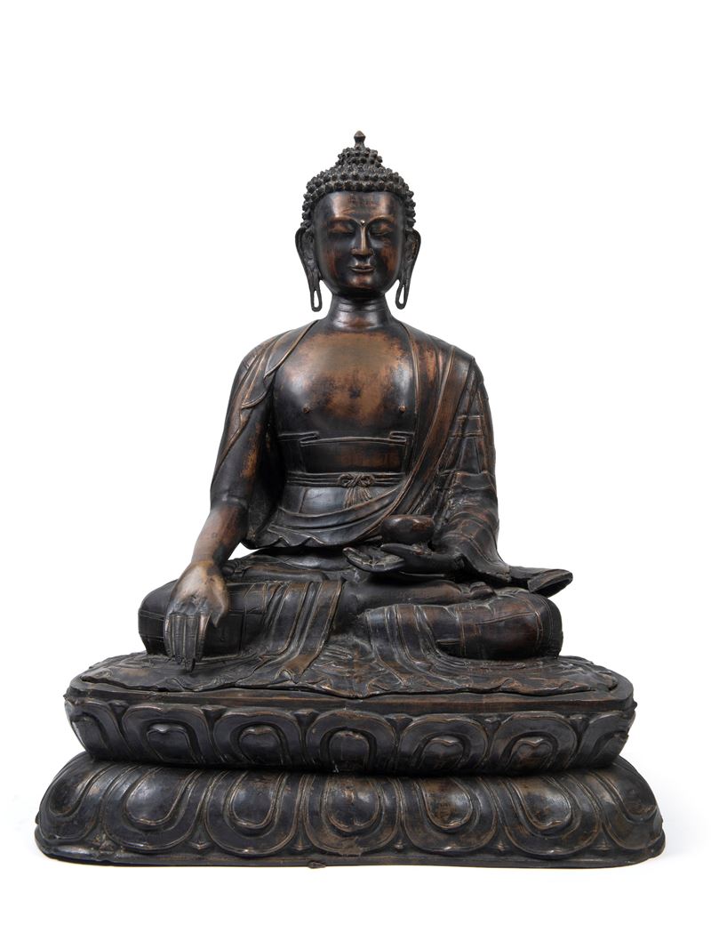 Statua di Buddha Śākyamuni, bronzo, Nepal, XIX / XX secolo