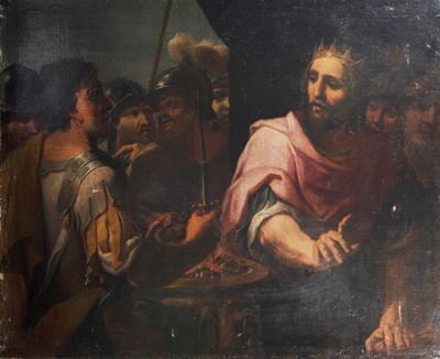 Scena Biblica, olio su tela