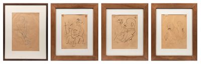 George Grosz e Julius Zimpel, Lotto di quattro incisioni