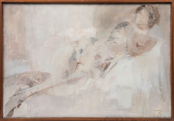 Giuseppe Ajmone - NUDO SDRAIATO