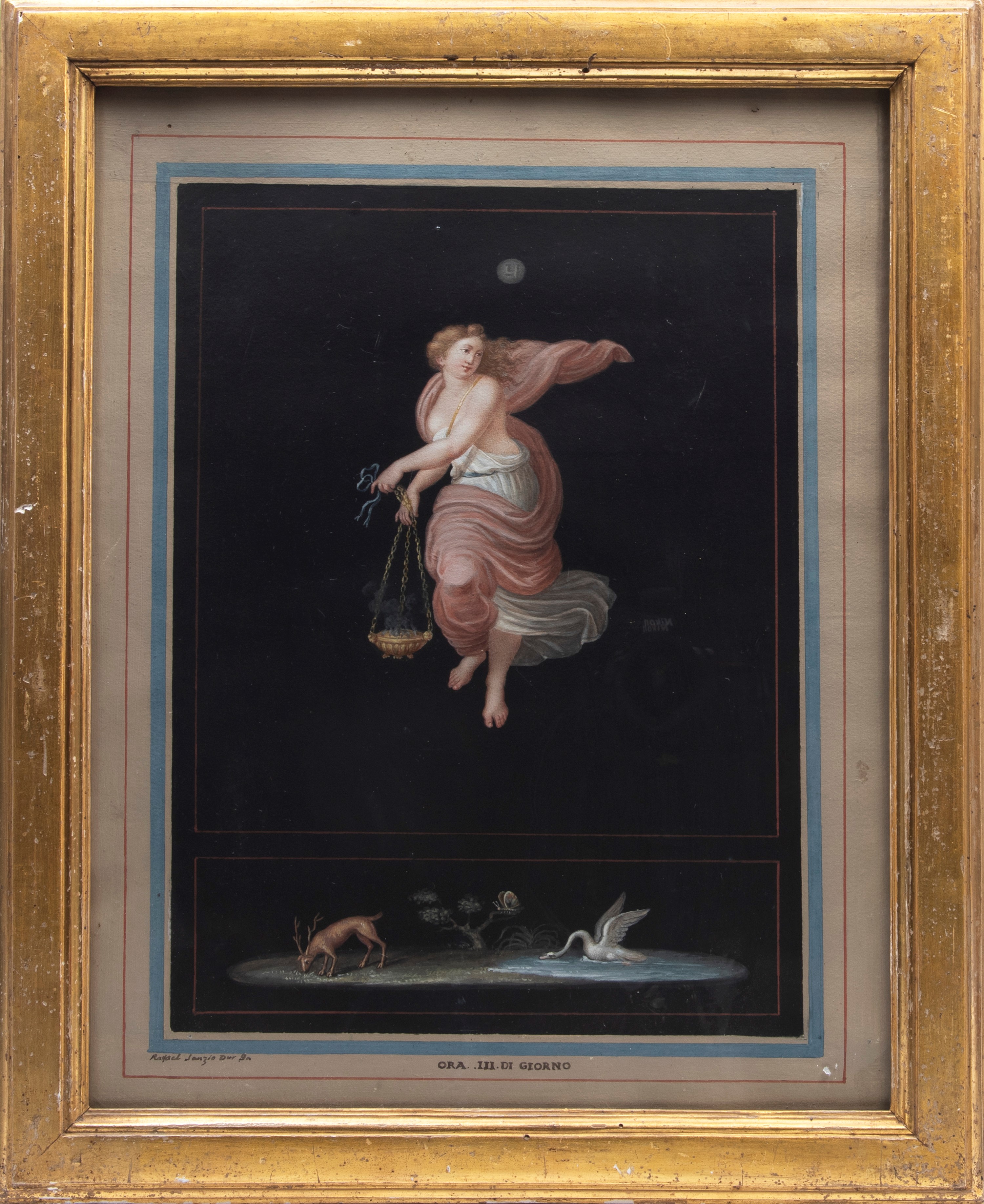 Cerchia di Michelangelo Mastri, da Raffaello - Raffaello Sanzio, Coppia di figure allegoriche: Or...