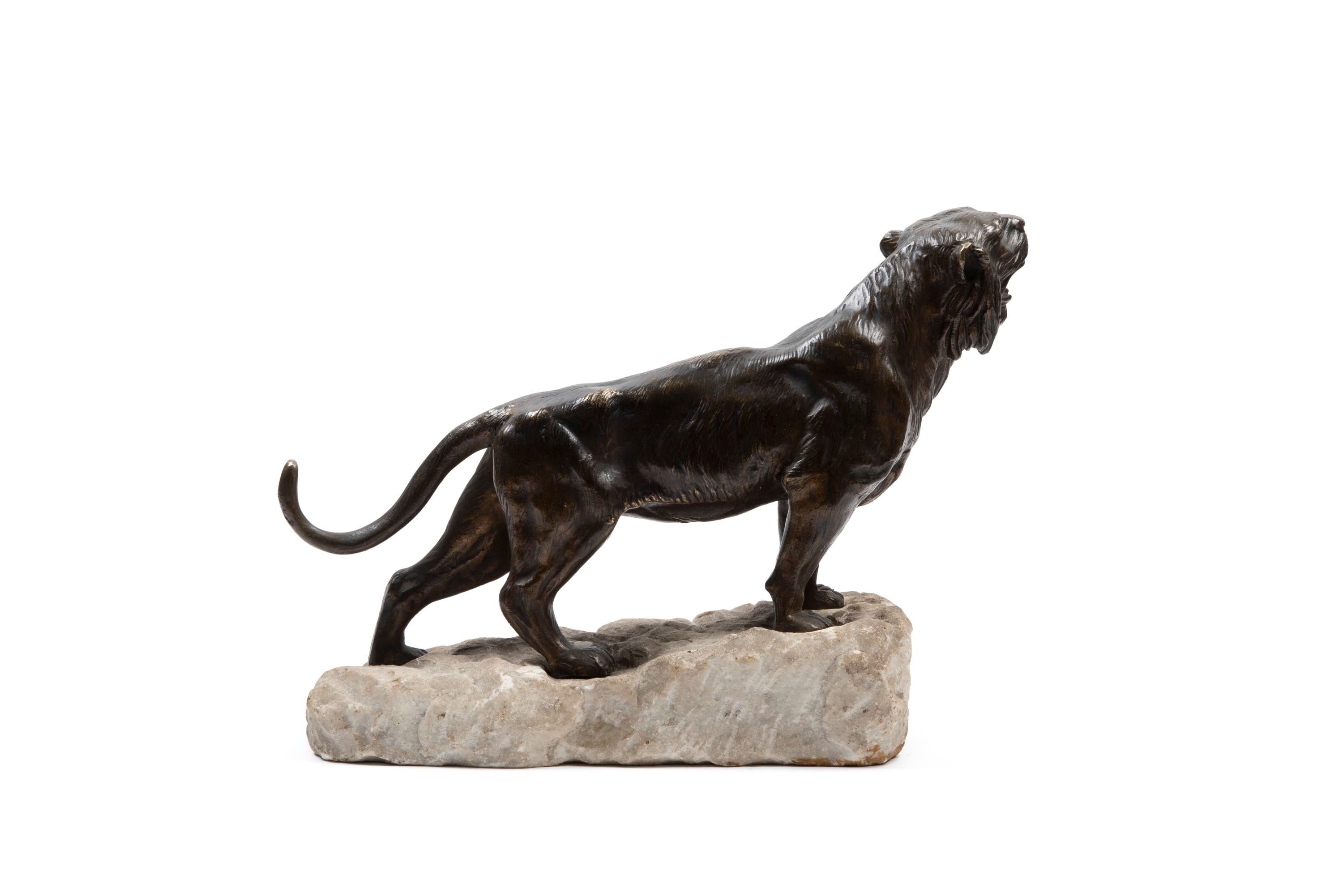 Hesteau, Scultura in bronzo raffigurante tigre