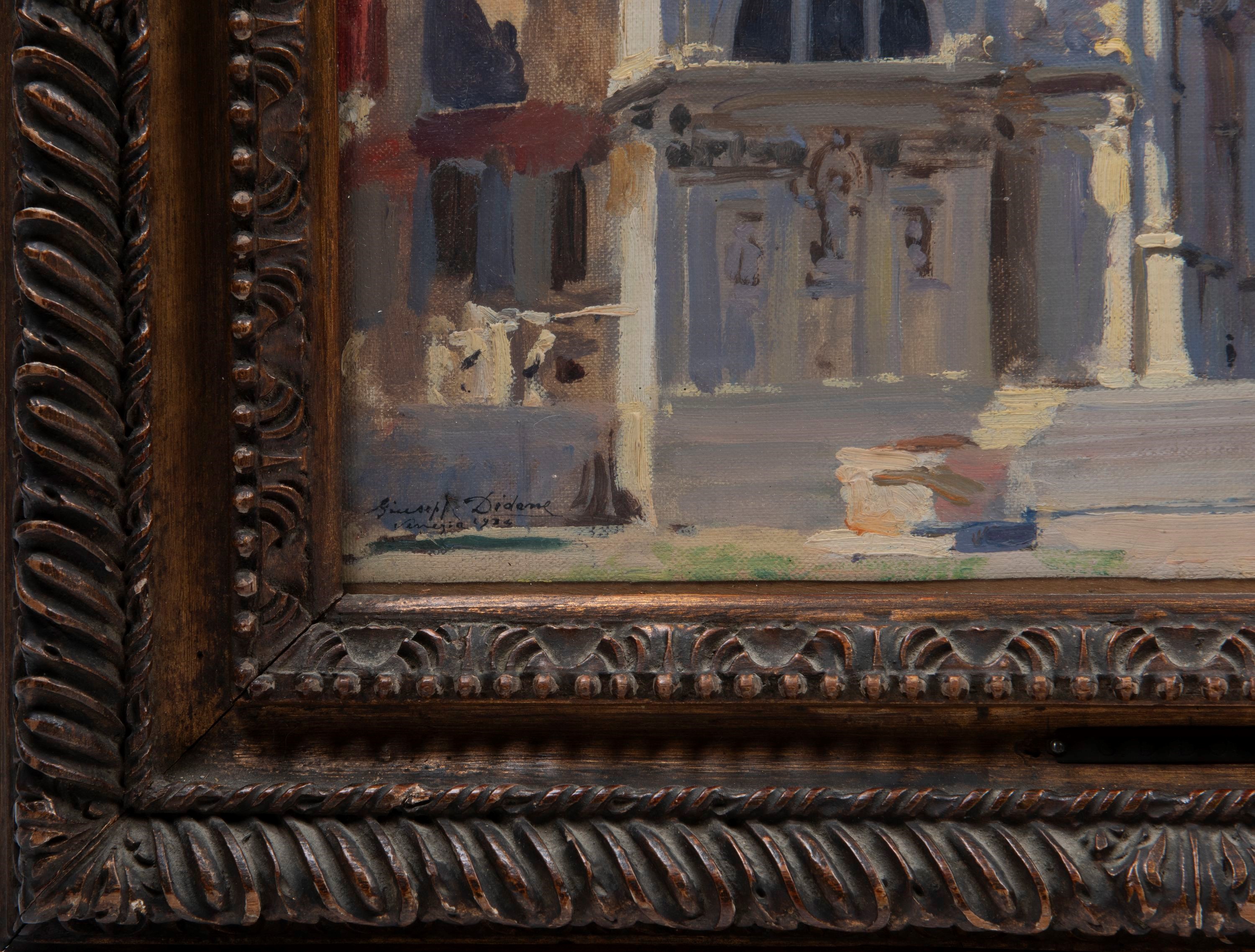 Giuseppe Didone - Veduta di Santa Maria della Salute, olio su tela