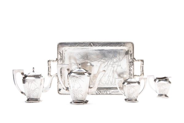 TEA AND COFFEE SERVICE WITH TRAY