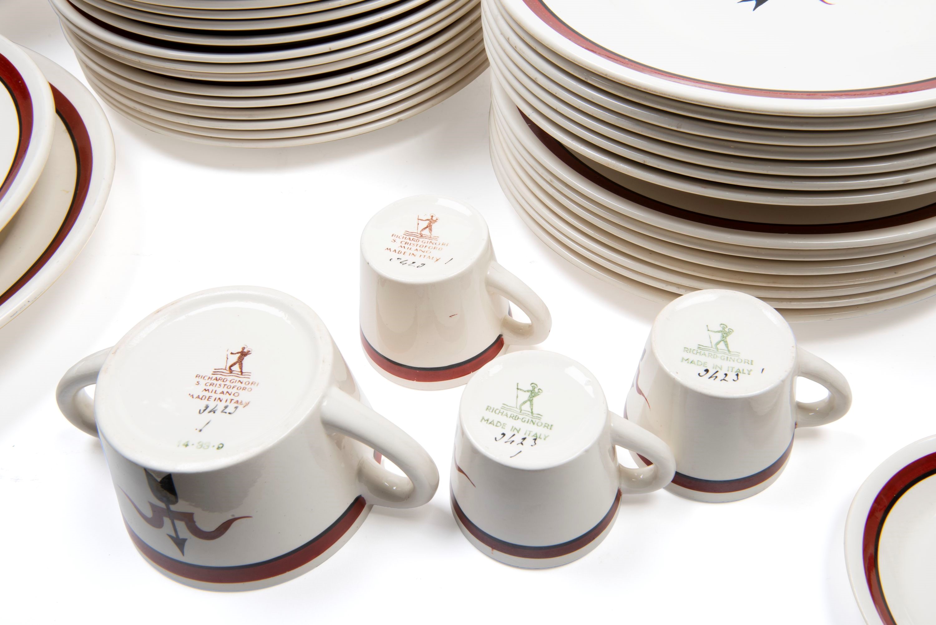 Gio Ponti - Servizio da tavola in terraglia, Richard Ginori