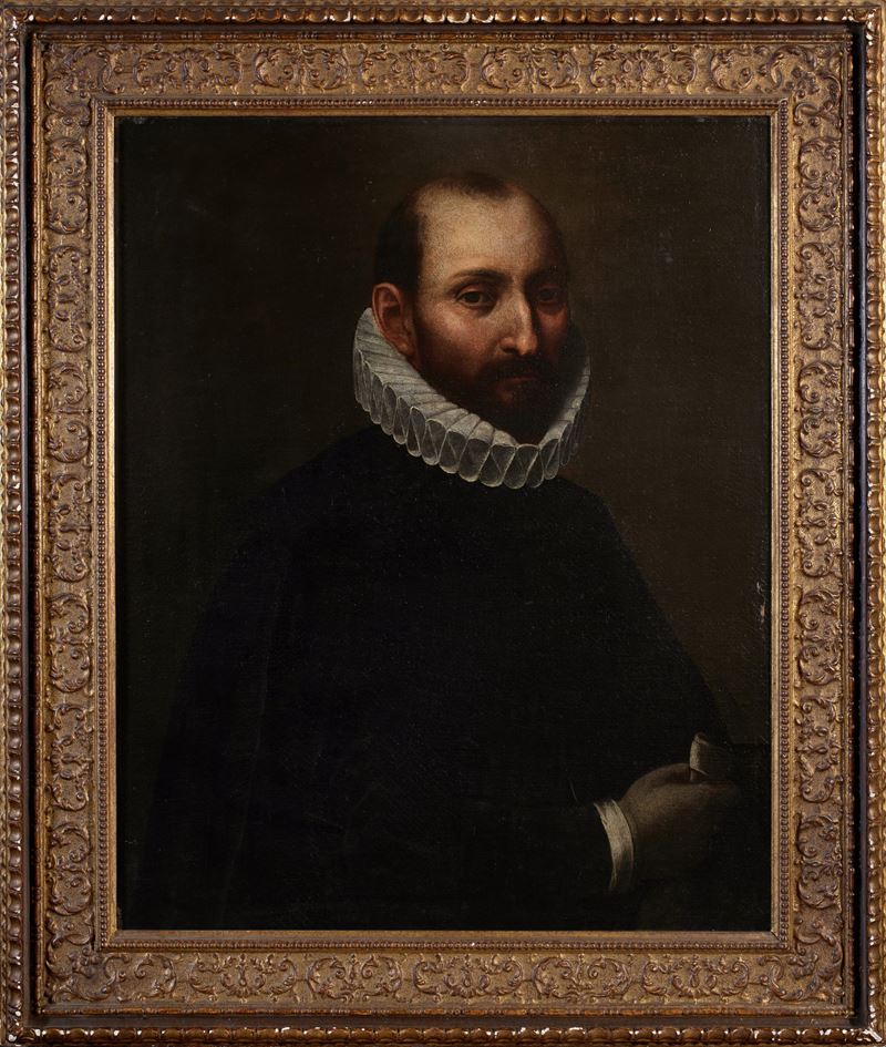 (ambito Di) Cavagna Gian Paolo - Nobiluomo con gorgiera, olio su tela