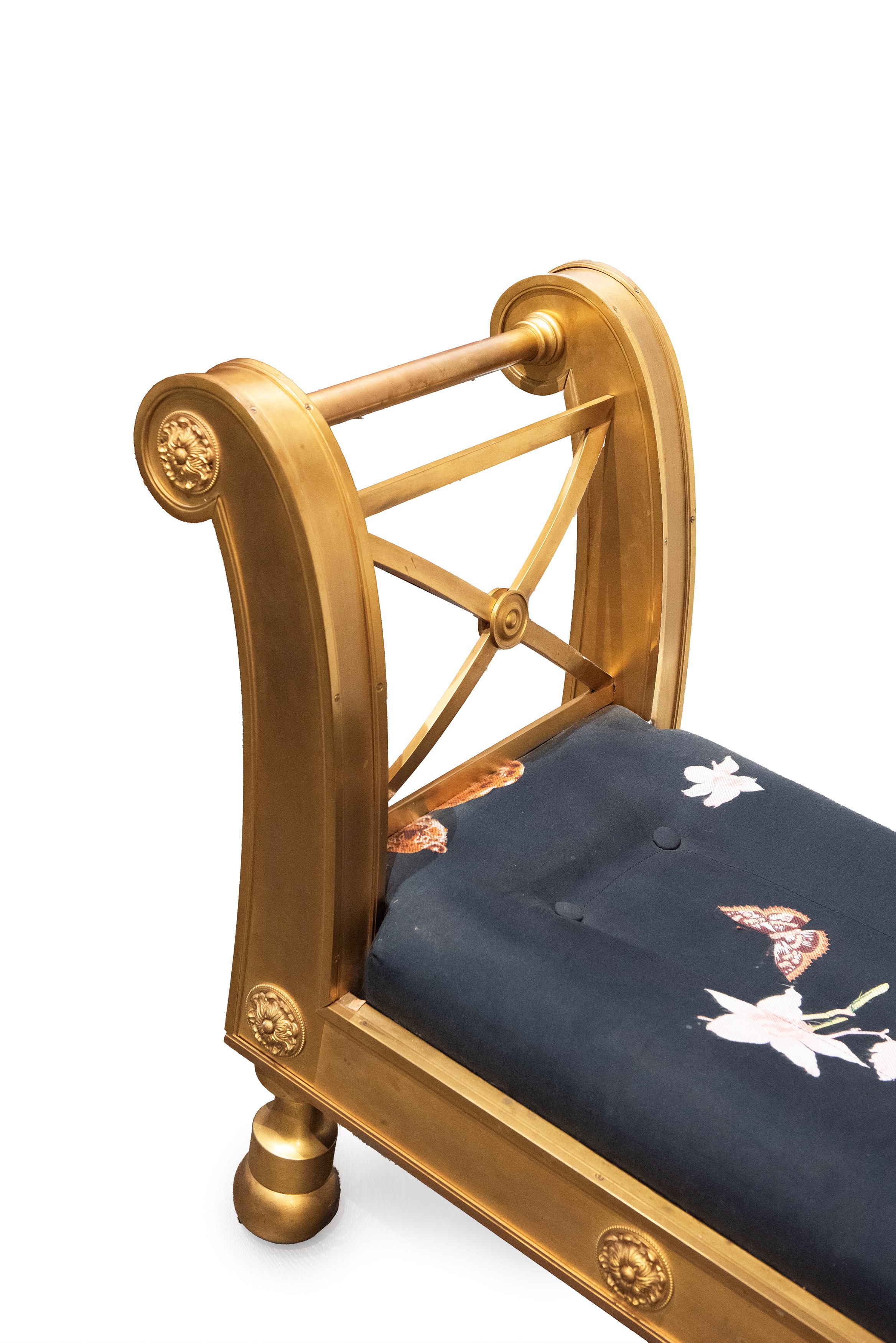 Due panchette in bronzo dorato, stile Impero, inizio XX secolo