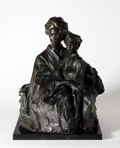 Elin con il figlio Pierre